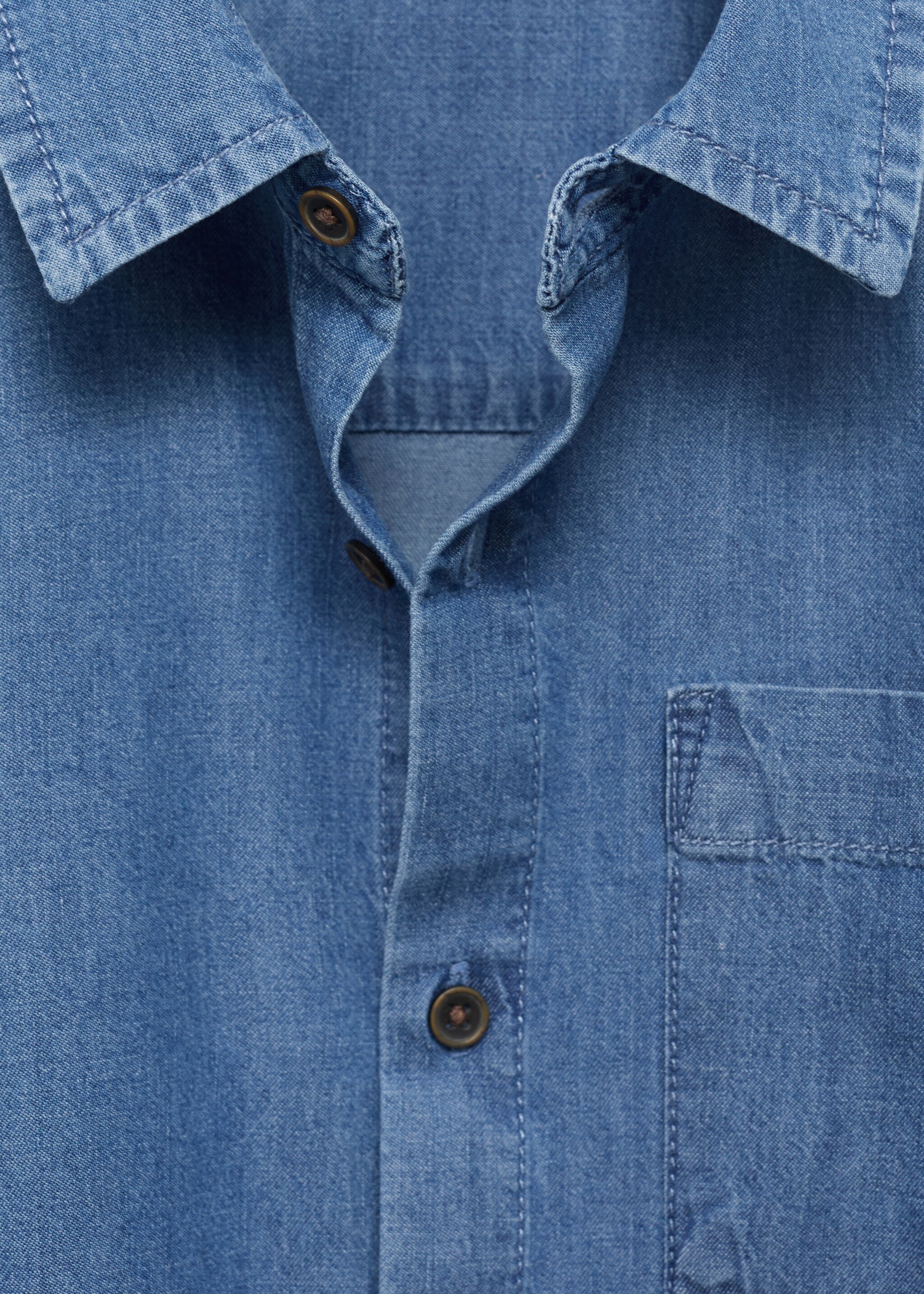 Cotton denim shirt - Details of the article 8
