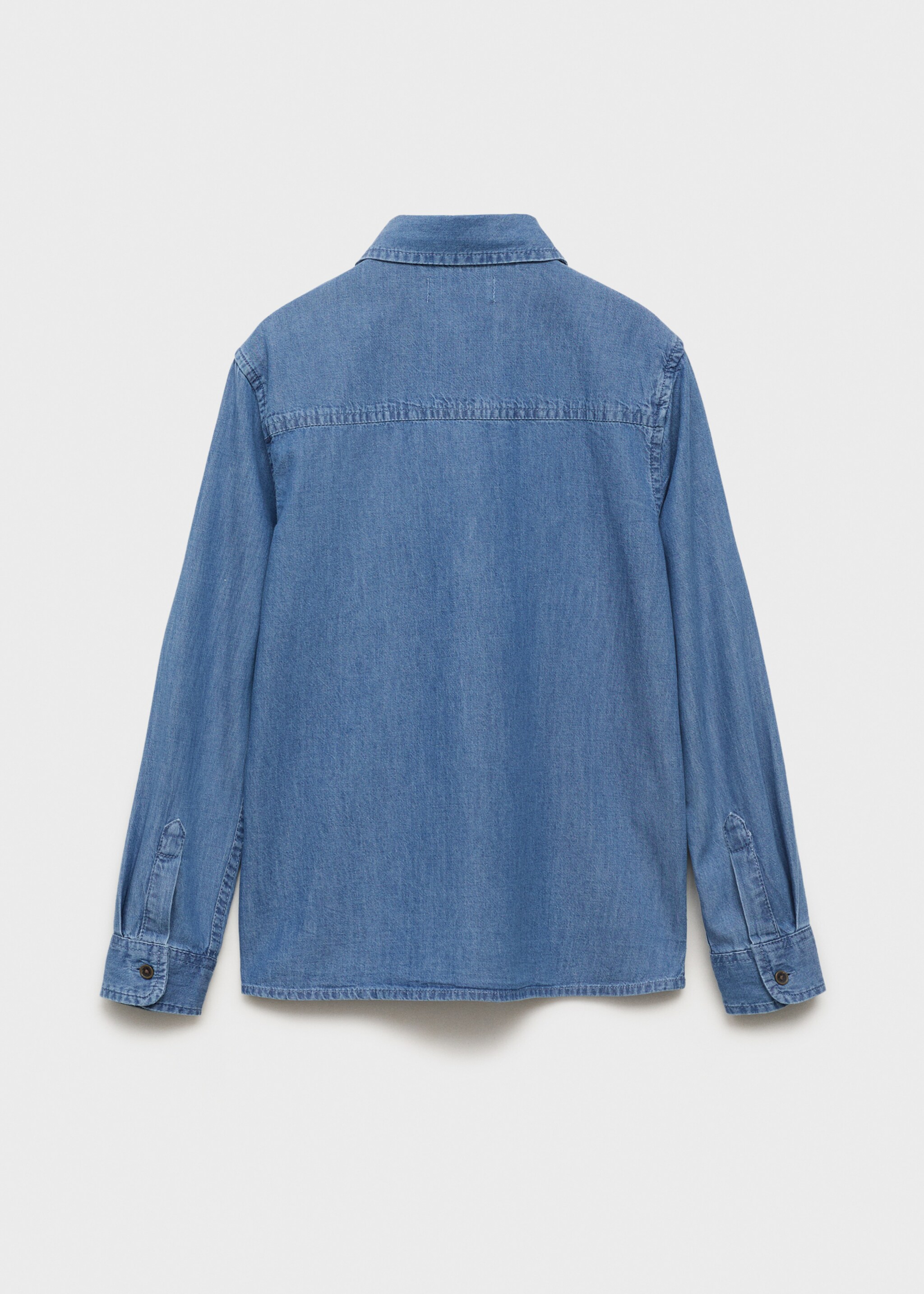Cotton denim shirt - Reverse of the article