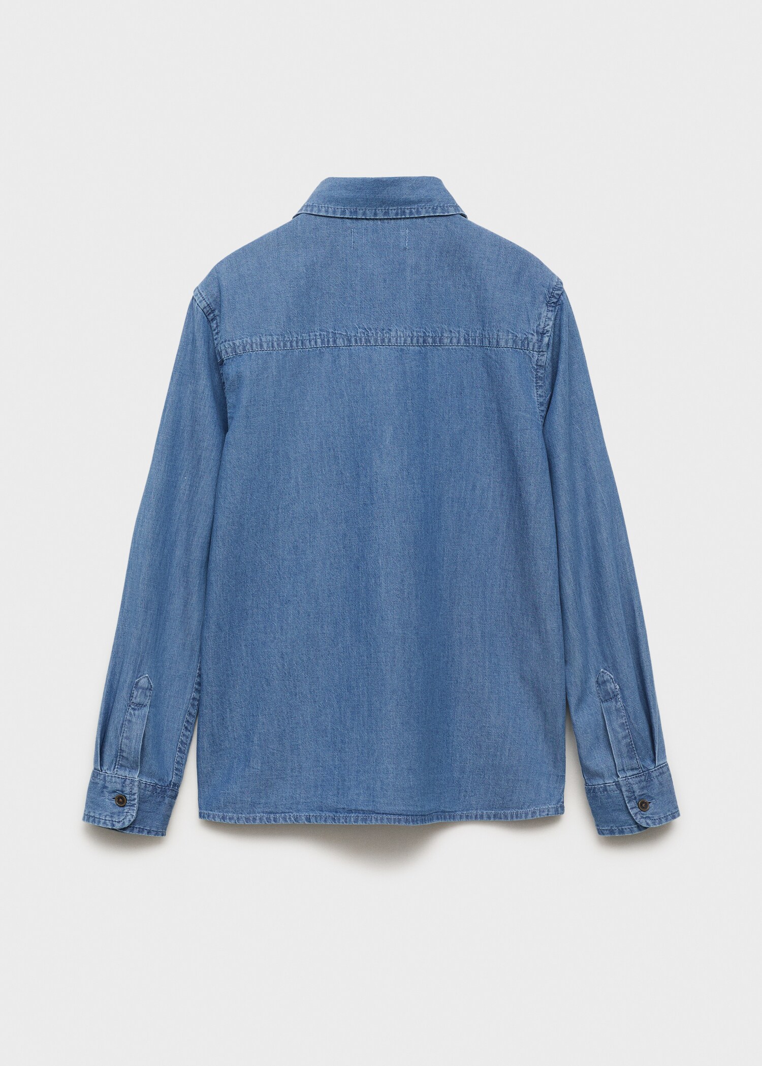 Cotton denim shirt - Reverse of the article