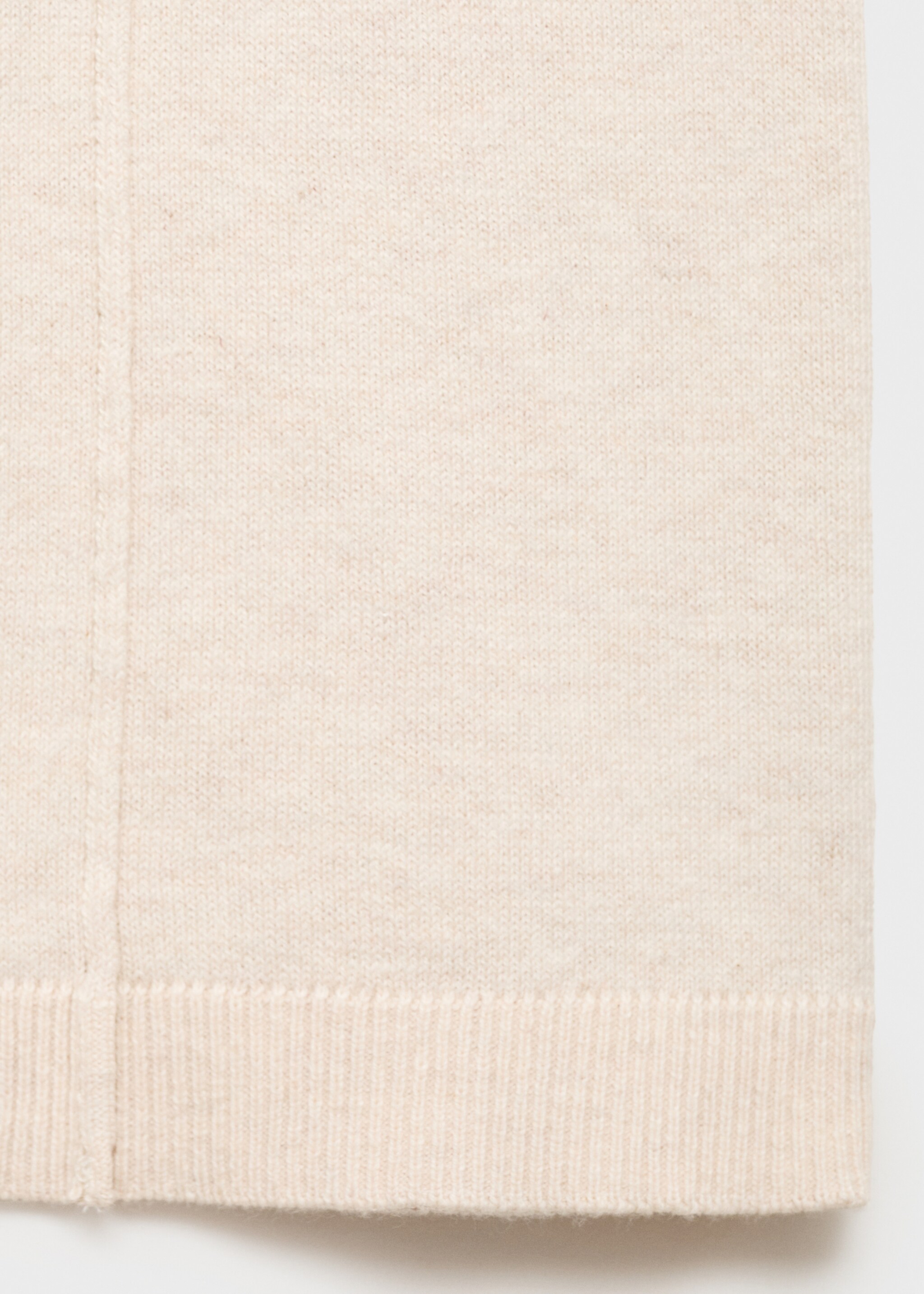 Straight cotton trousers - Details of the article 0, Beige. Ref: 17073278-00.