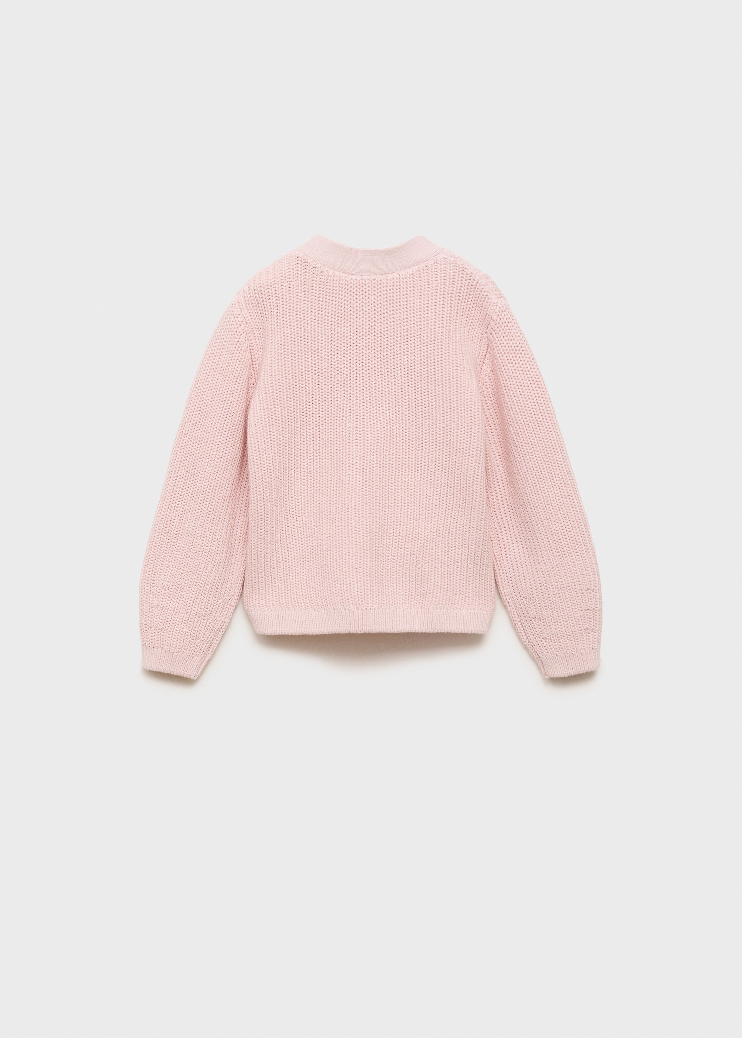 Knitted button cardigan - Reverse of the article