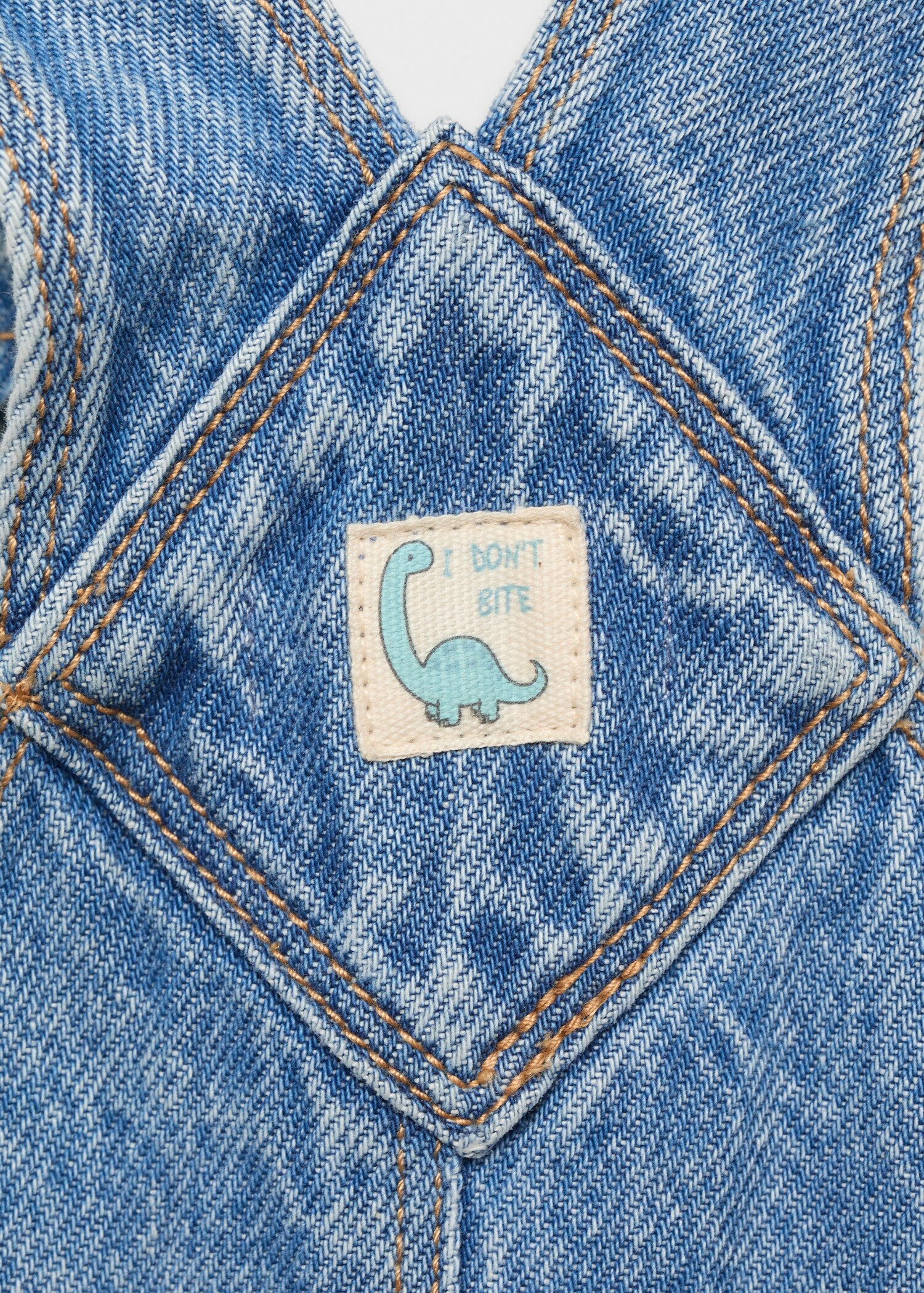 Langer Denim-Latzhose - Detail des Artikels 0