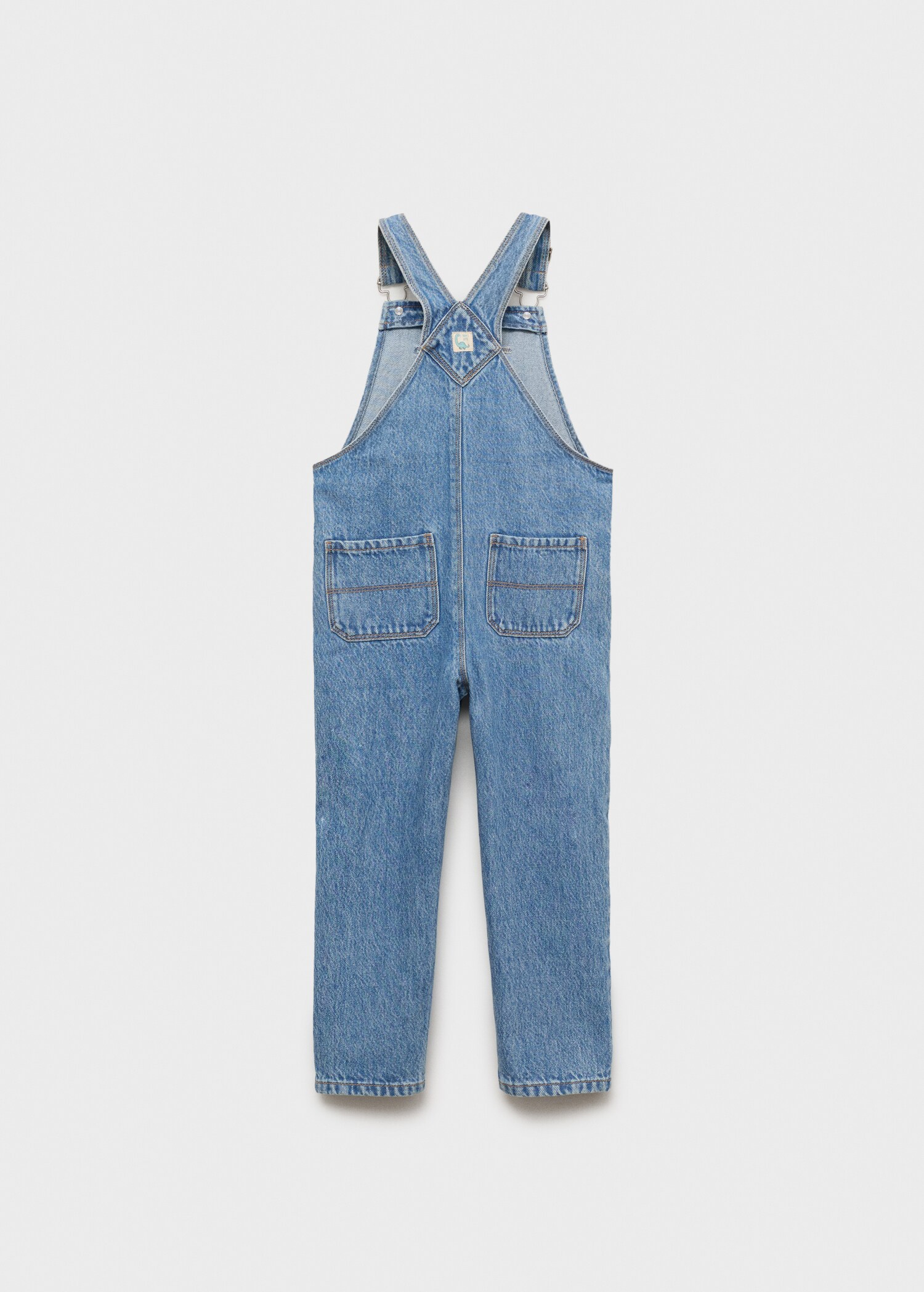 Langer Denim-Latzhose - Rückseite des Artikels
