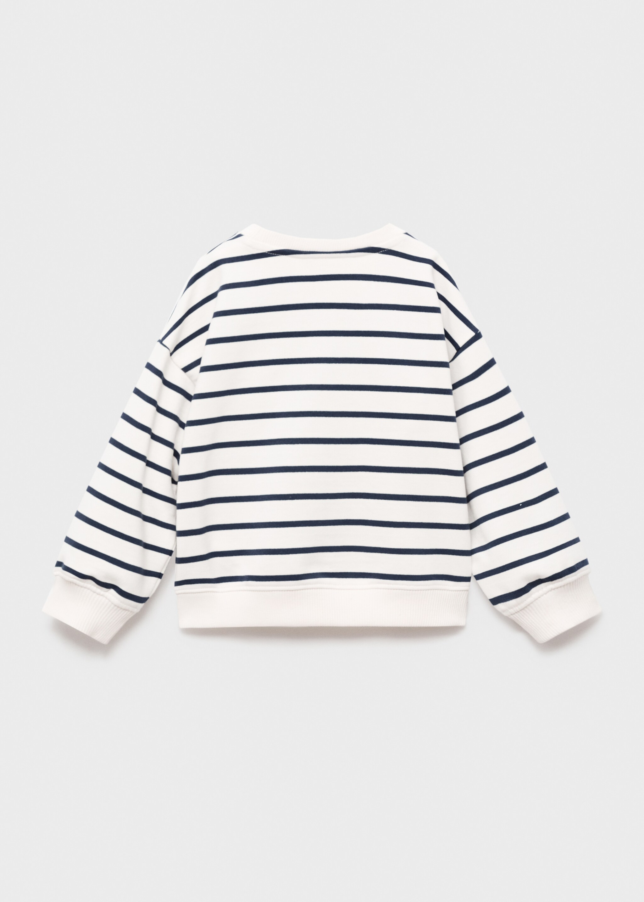 Embroidered heart sweatshirt - Reverse of the article