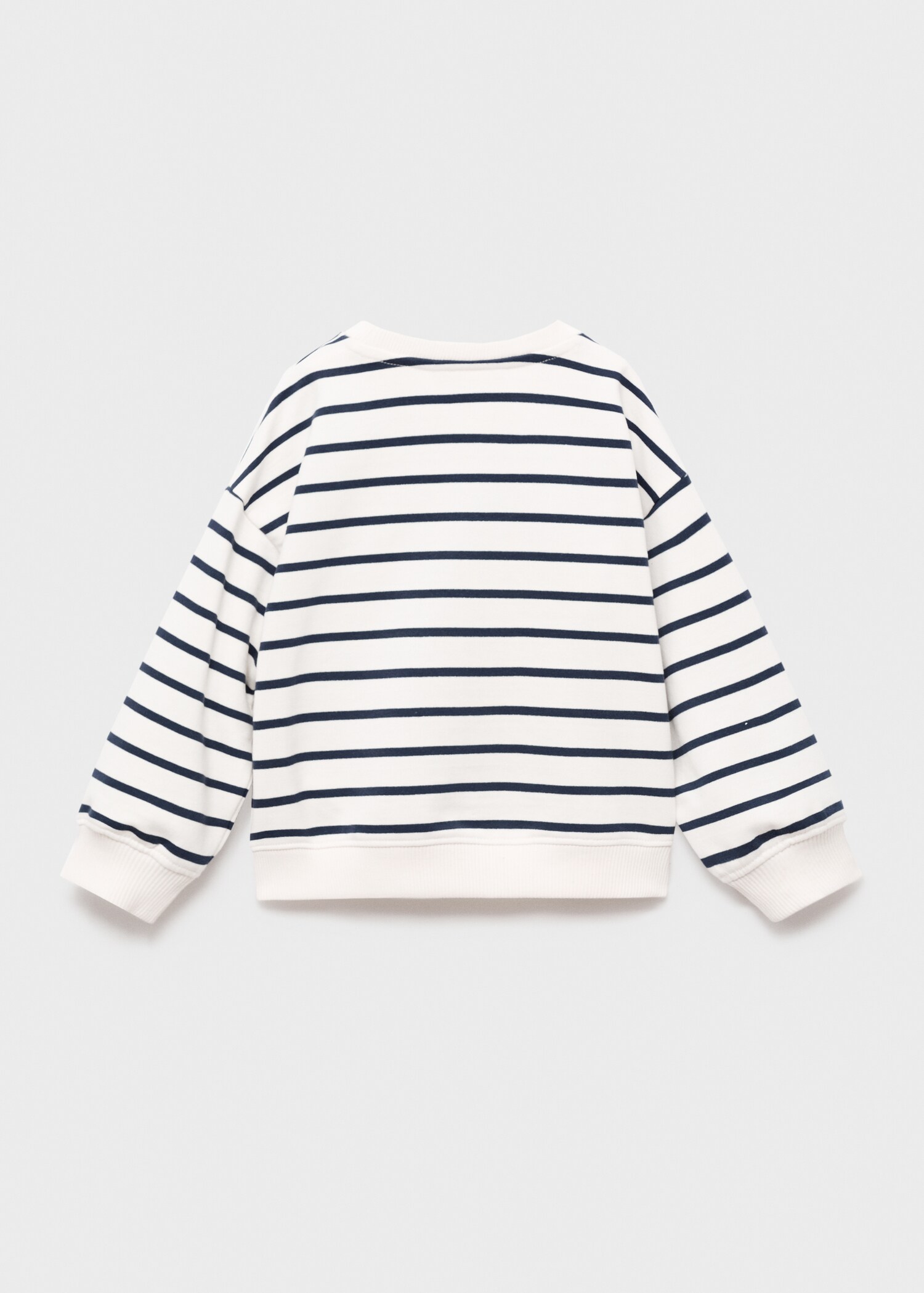 Embroidered heart sweatshirt - Reverse of the article