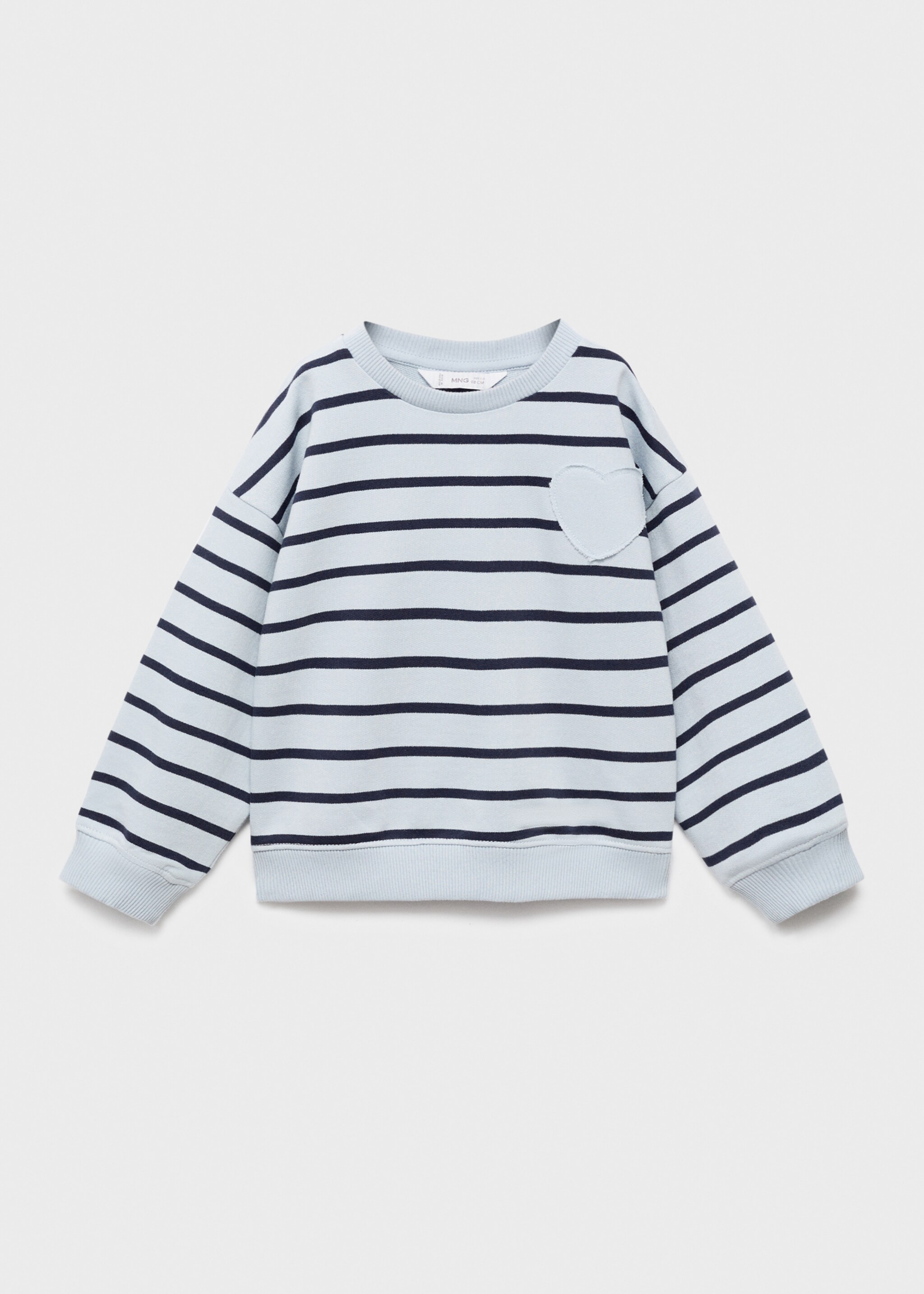 Embroidered heart sweatshirt - Article without model