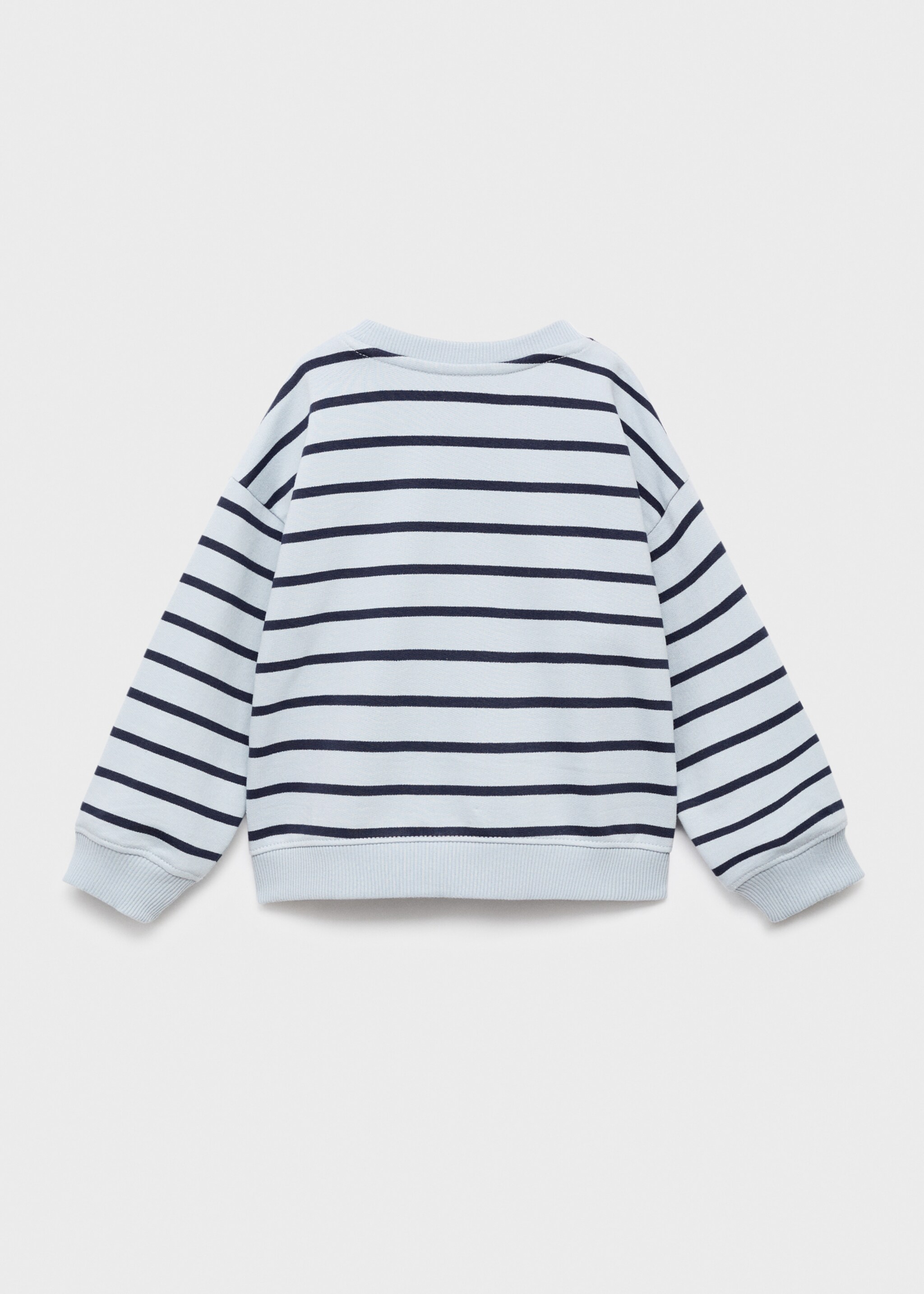 Embroidered heart sweatshirt - Reverse of the article