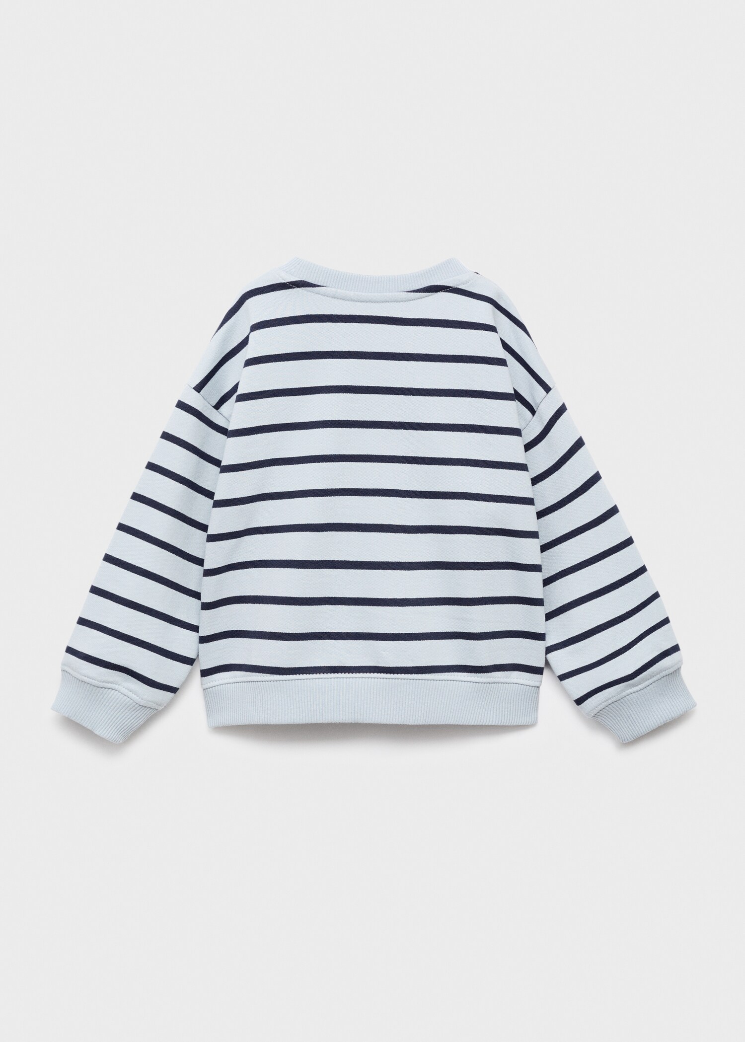 Embroidered heart sweatshirt - Reverse of the article