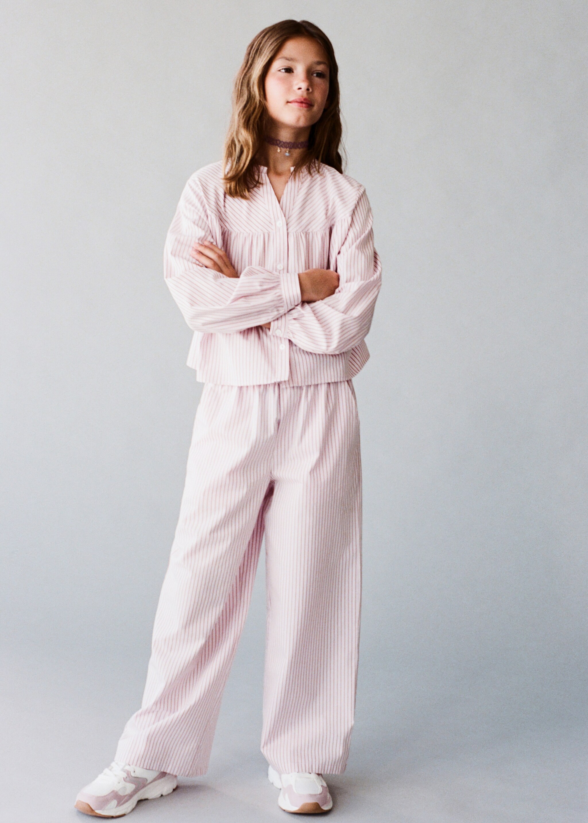 Striped cotton trousers - Details of the article 5