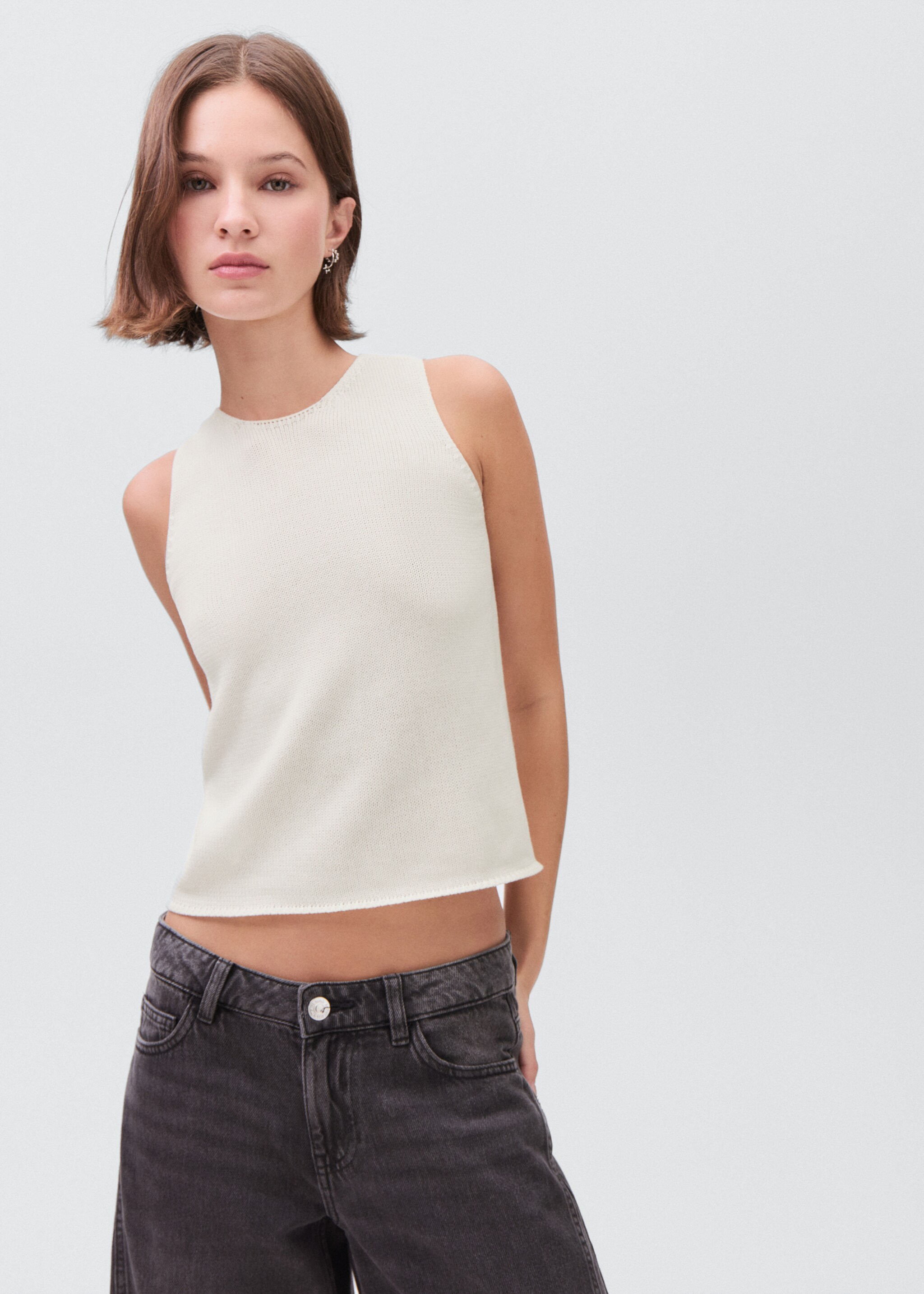 Top maille cordon - Plan moyen