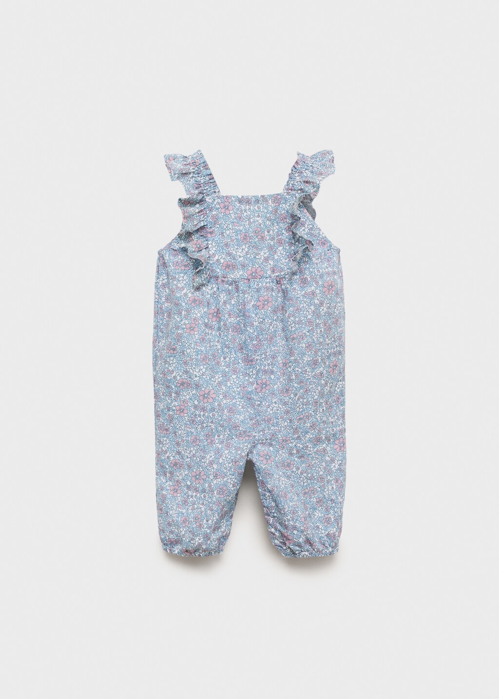 Floral print dungarees