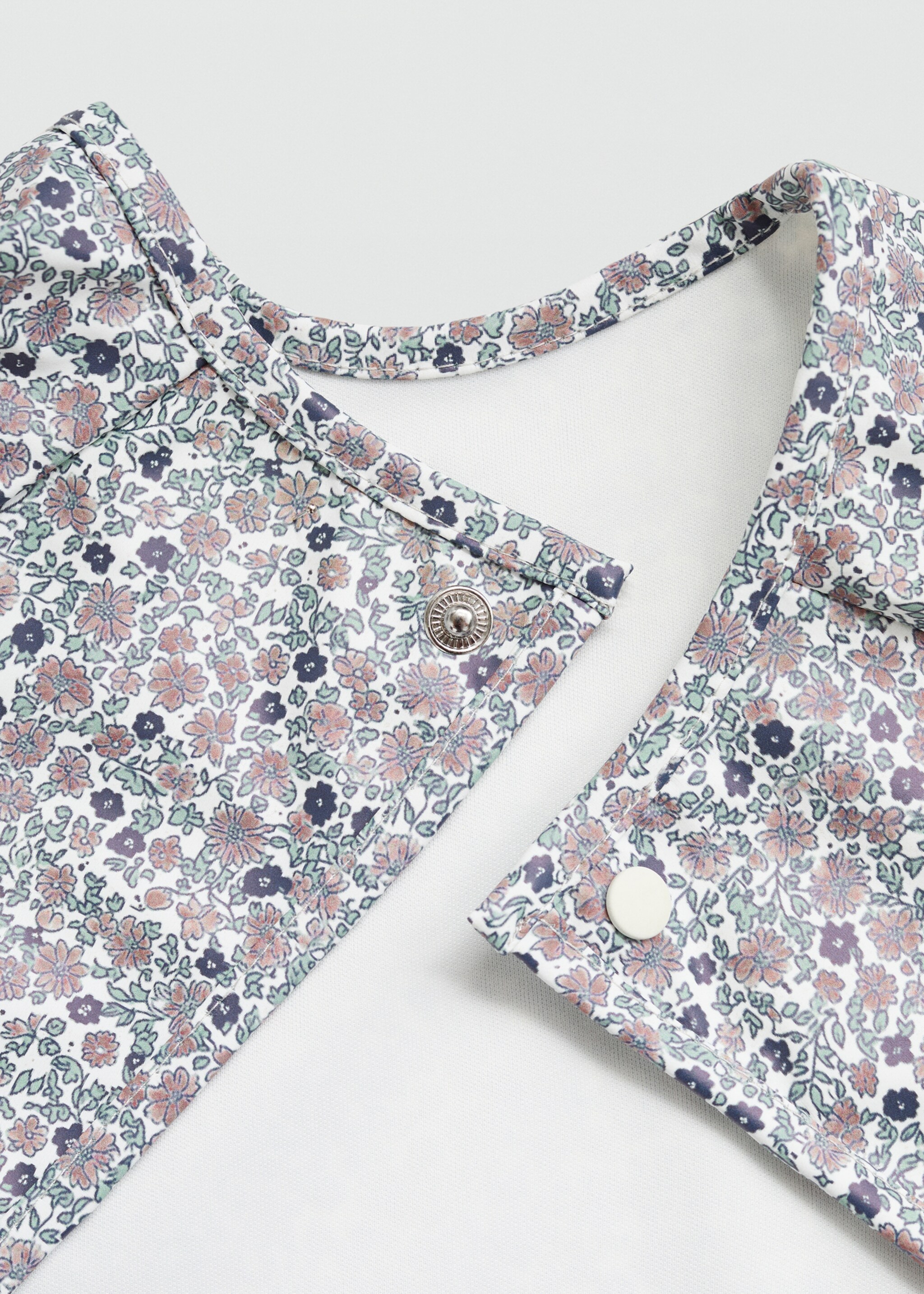 Flower printed bib - Medium plane