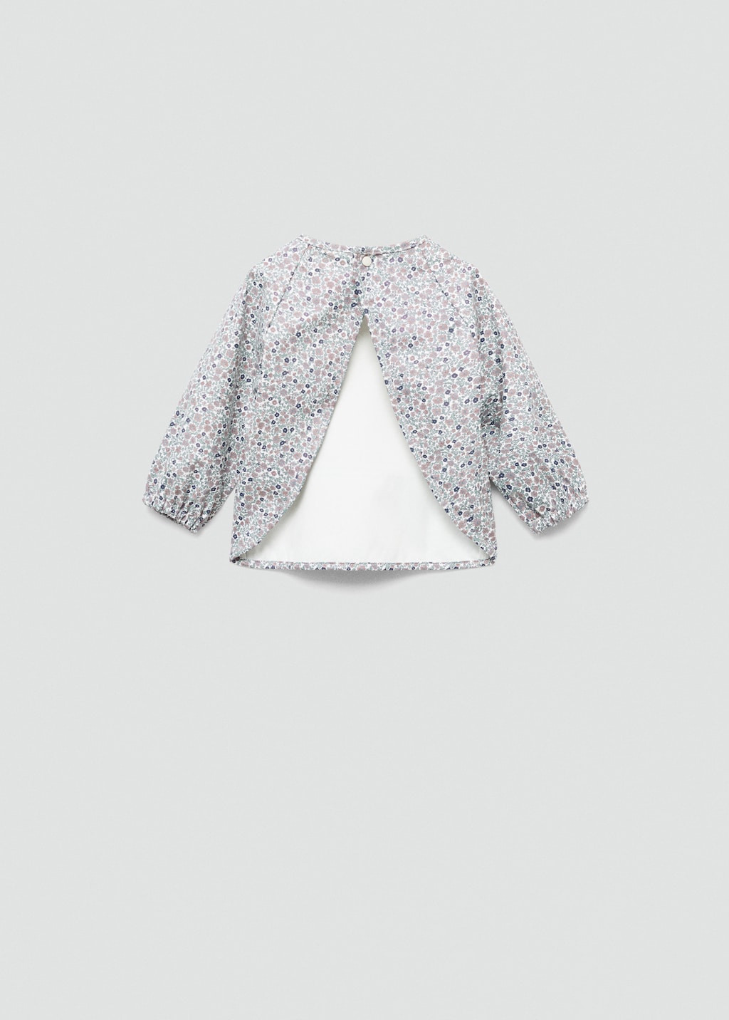 Floral-print bib