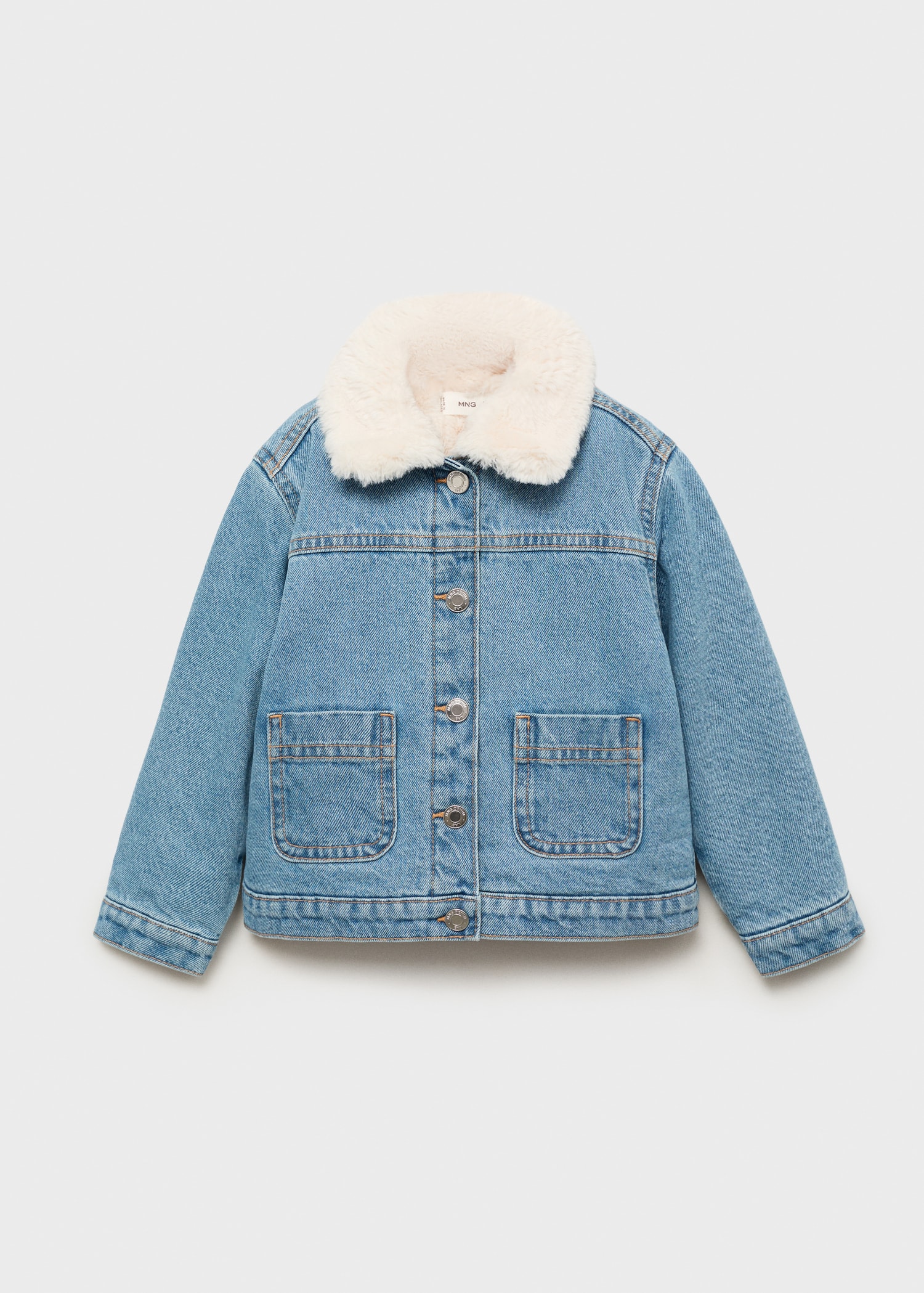 In Pakistan Jean Jacket With Fur In It Fur-effect Denim Jacket