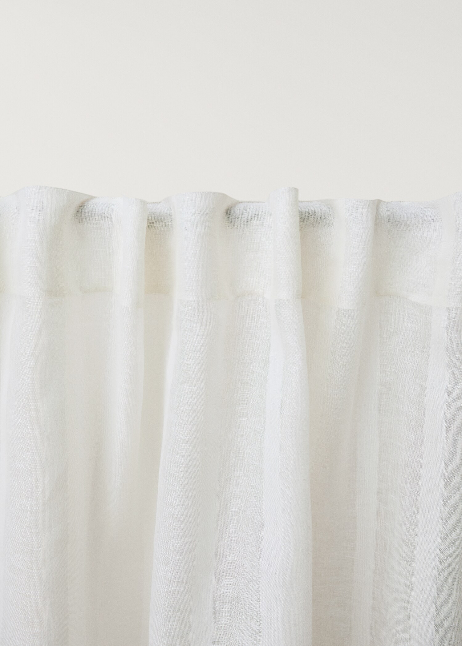 Linen curtain with striped design - Details of the article 1