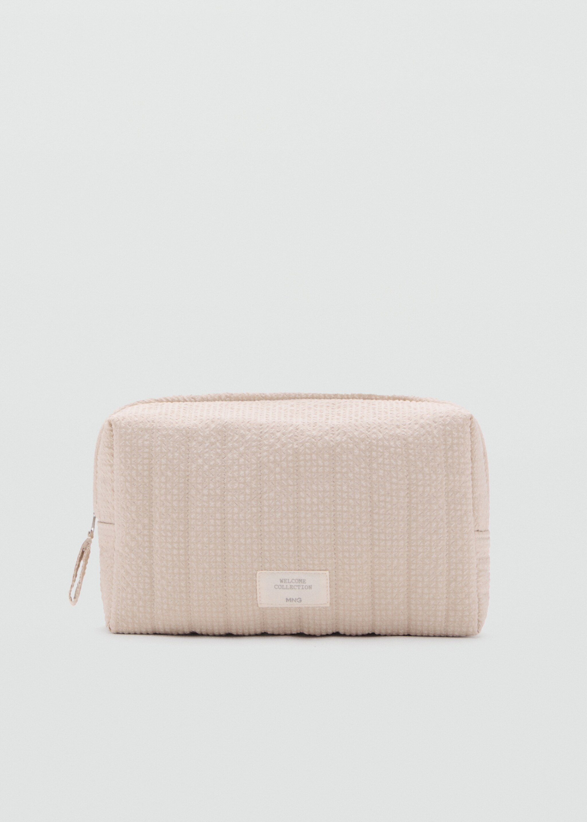 Cosmetic bag cuadrosn - Article without model, Sand. Ref: 17073316-00.
