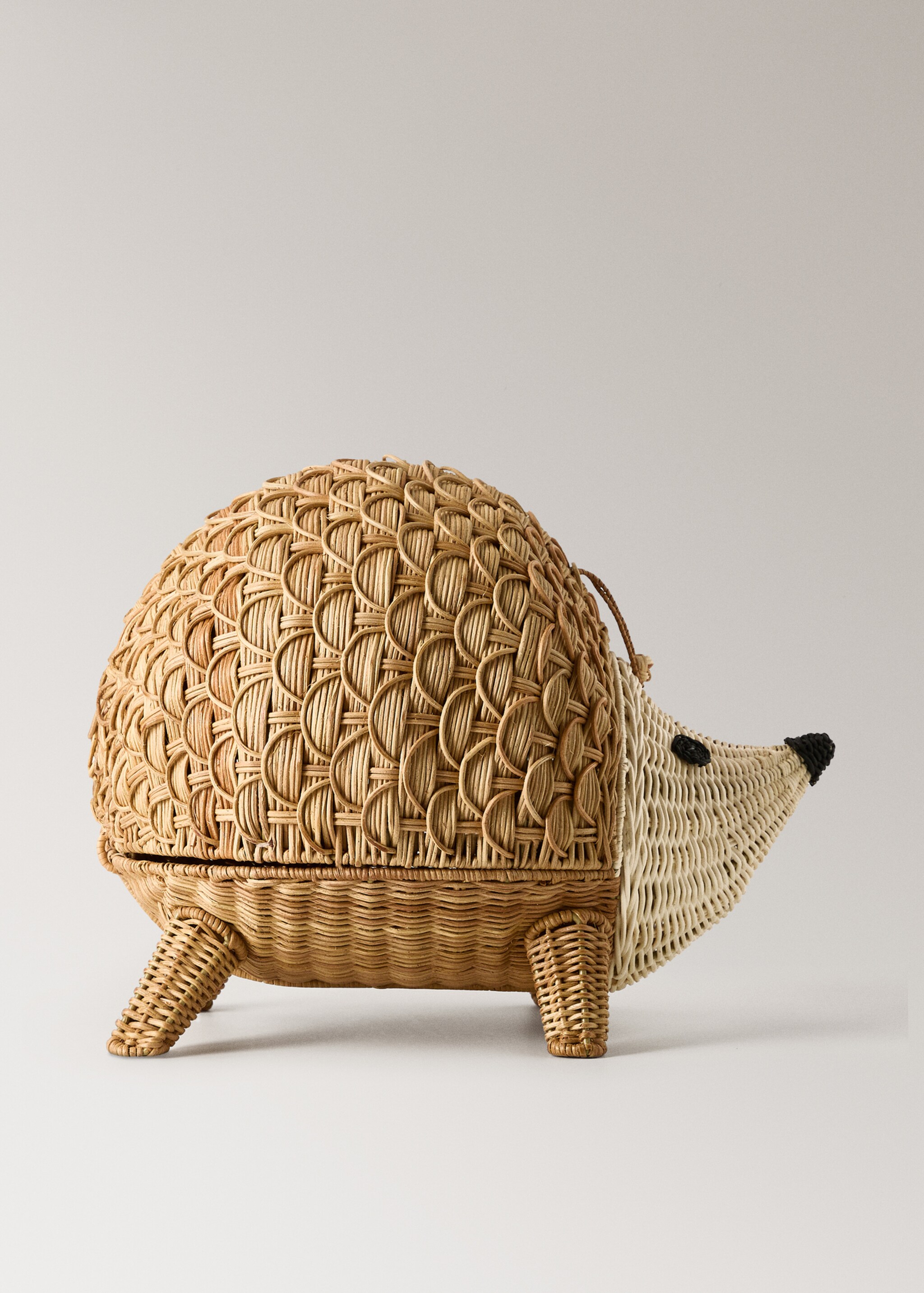 Rattan hedgehog children’s basket - Article without model, Brown. Ref: 17073321-00.