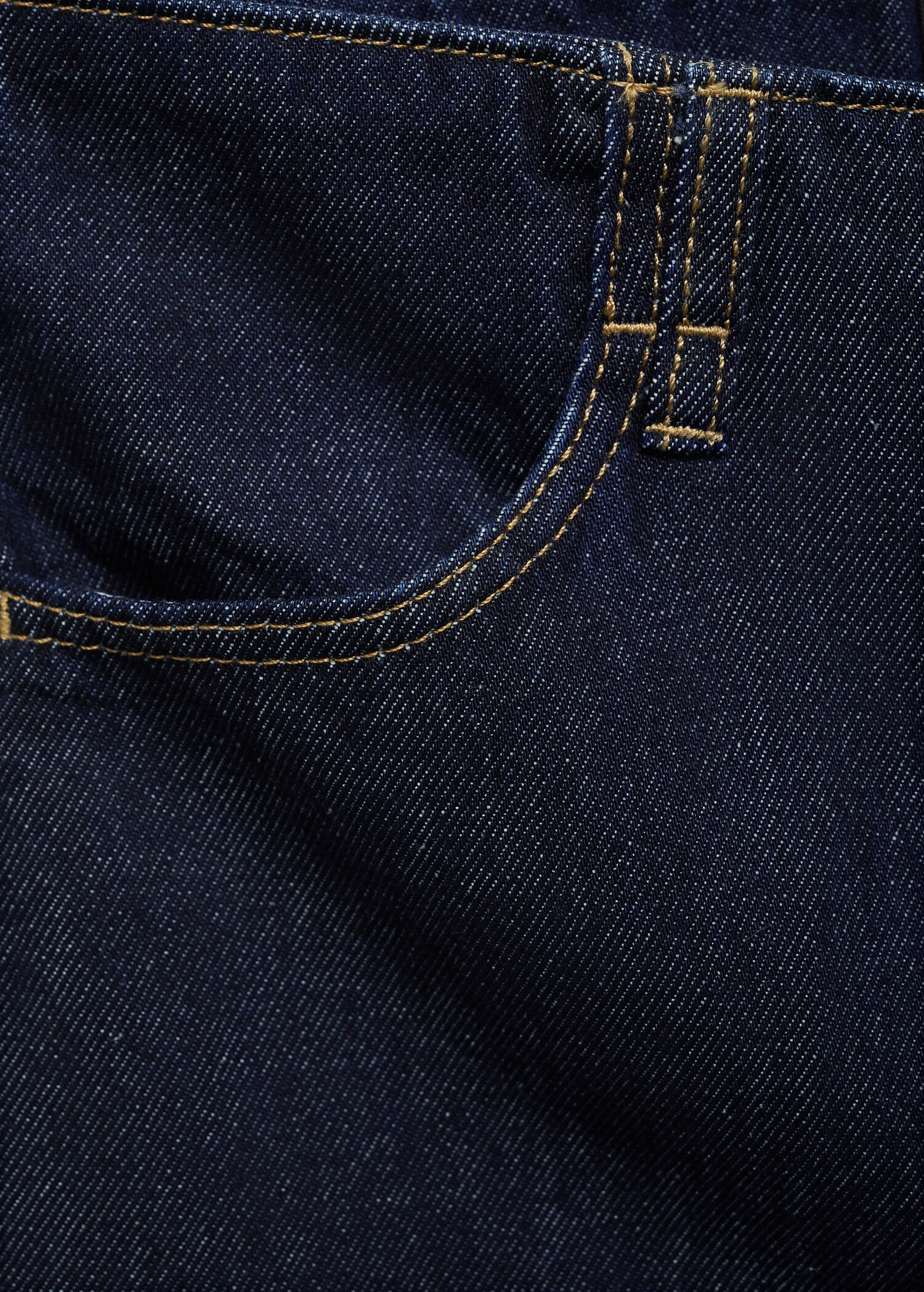 Mid-rise denim bermuda shorts - Details of the article 0