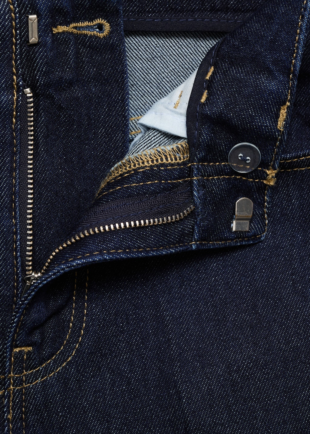 Mid-rise denim bermuda jorts