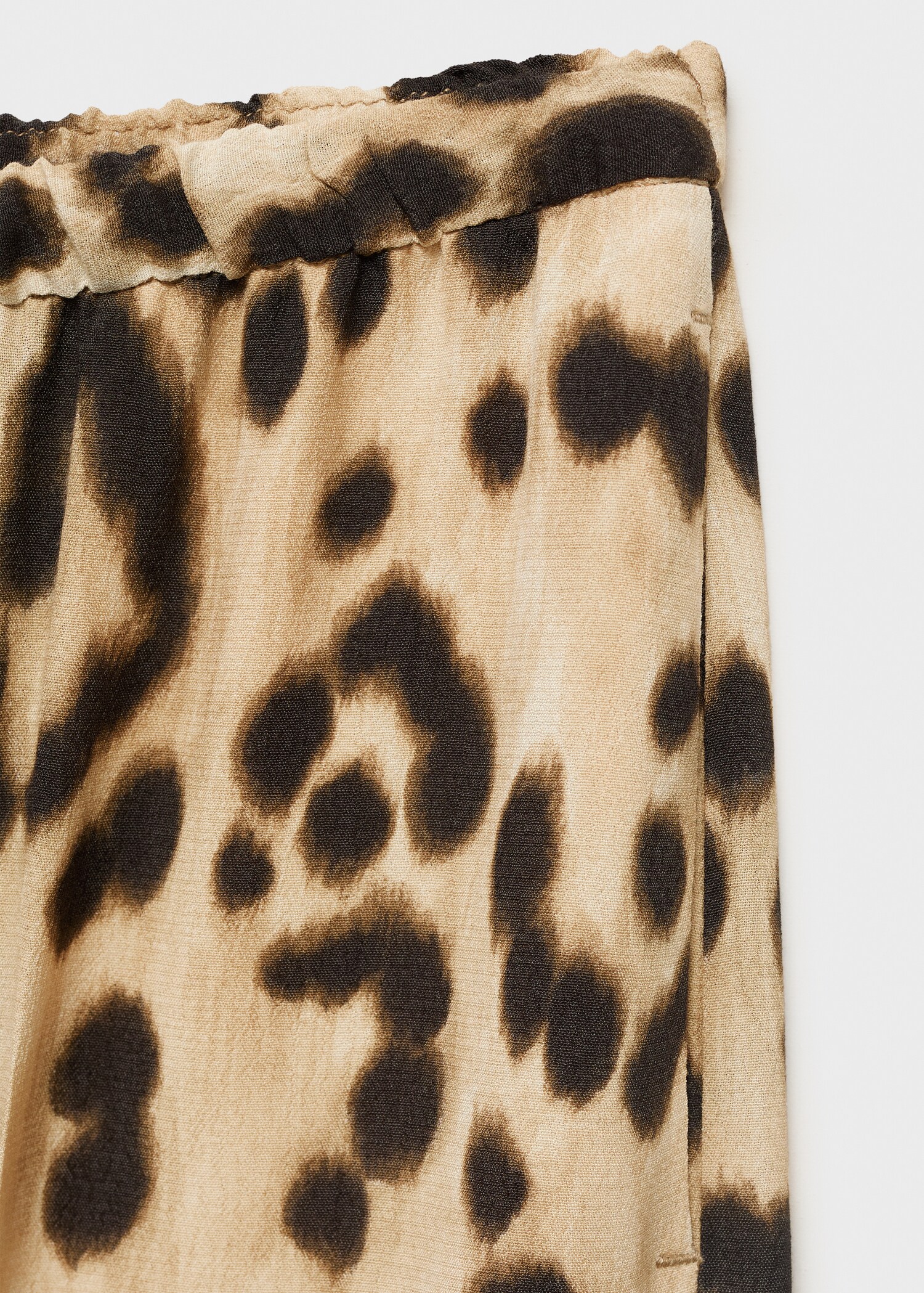 Fluid animal- print trousers - Details of the article 0
