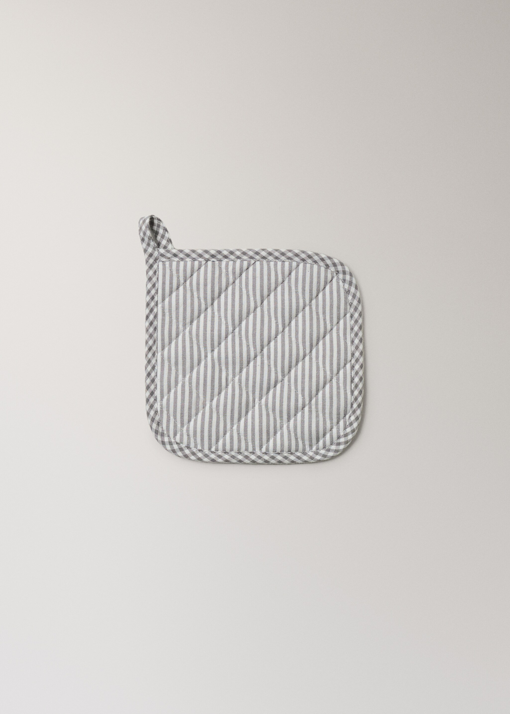 Torchon de cuisine à carreaux - Article sans modèle, Gris moyen. Ref: 17073327-00.