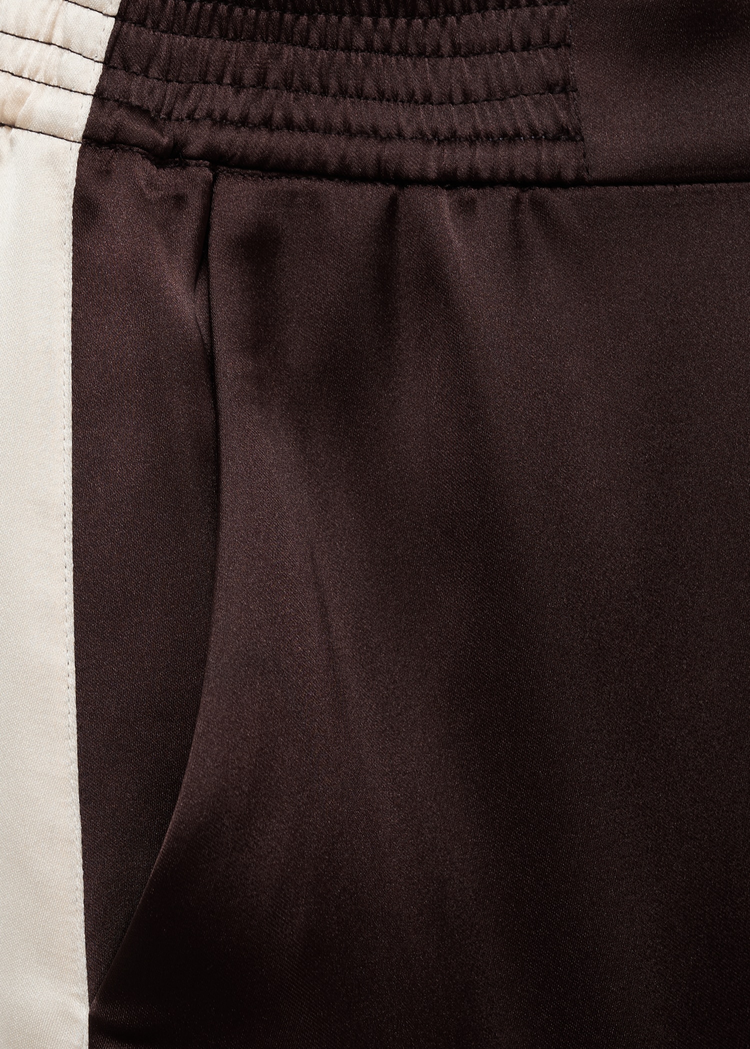 Contrast stripe straight trousers - Details of the article 0