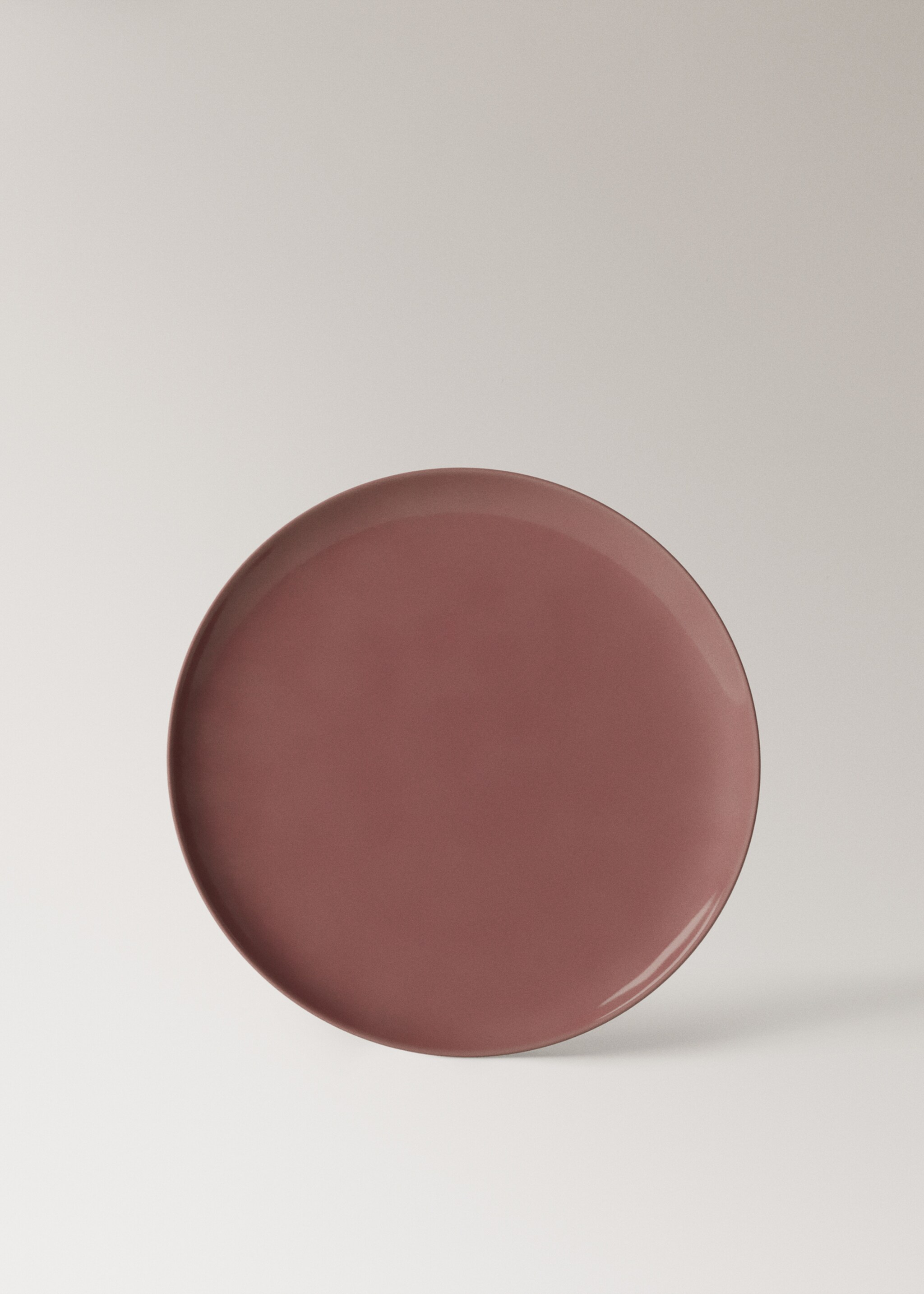 Stoneware dessert plate - Article without model, Strawberry. Ref: 17073334-00.