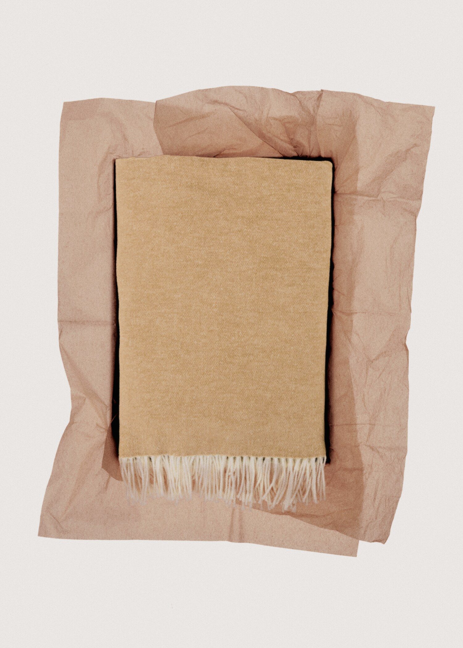 Double-sided cotton blanket with fringes - Details of the article 7