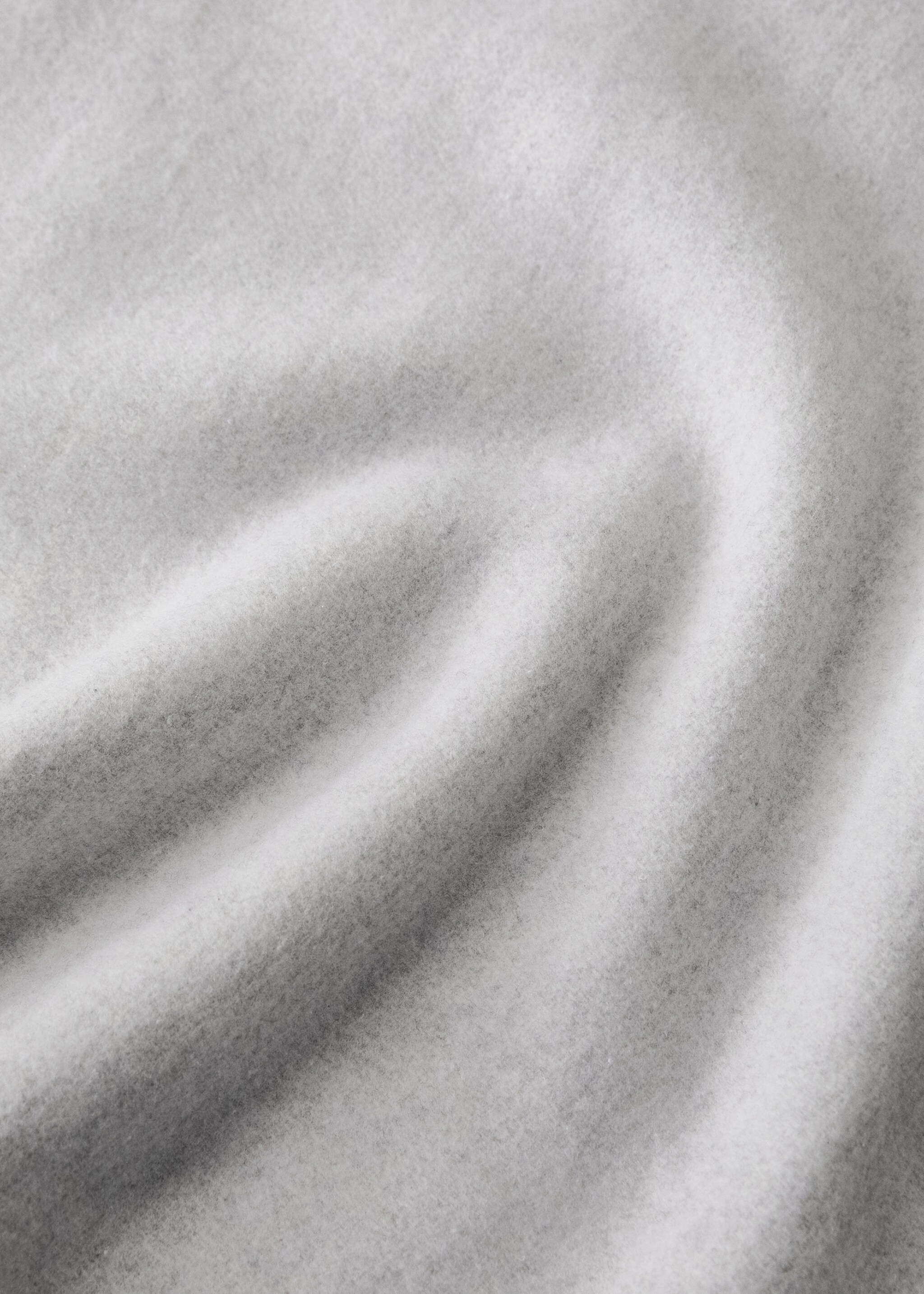 Couverture coton double face à franges - Détail de l'article 1, Gris. Ref: 17073335-00.