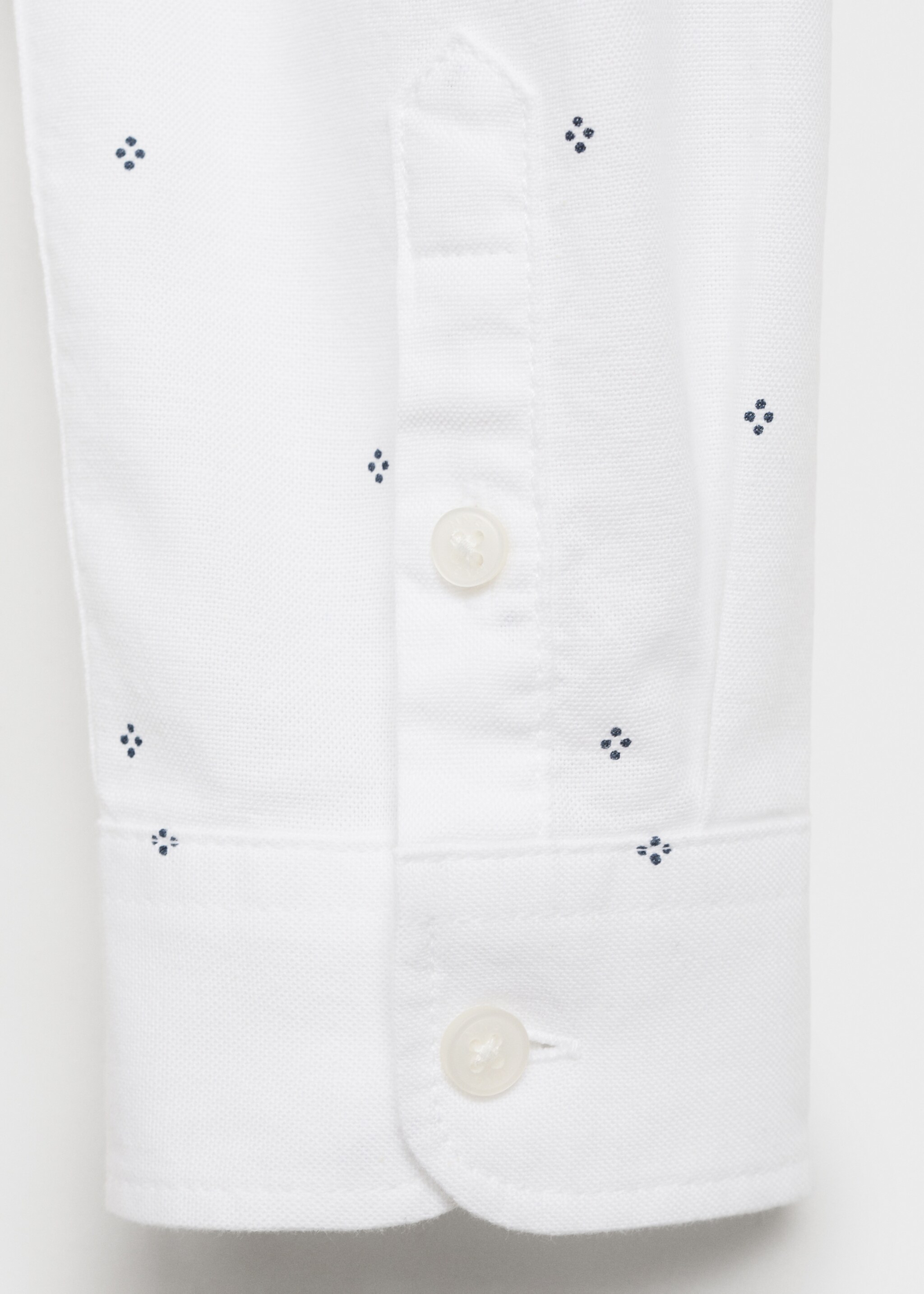 Camisa Oxford estampada - Pormenor do artigo 0