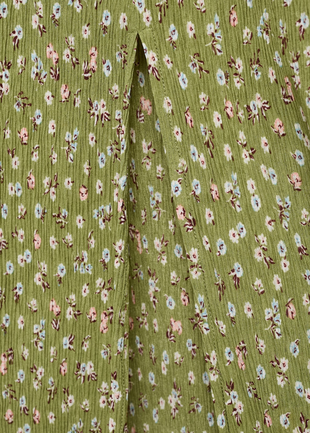 Printed dress with side opening