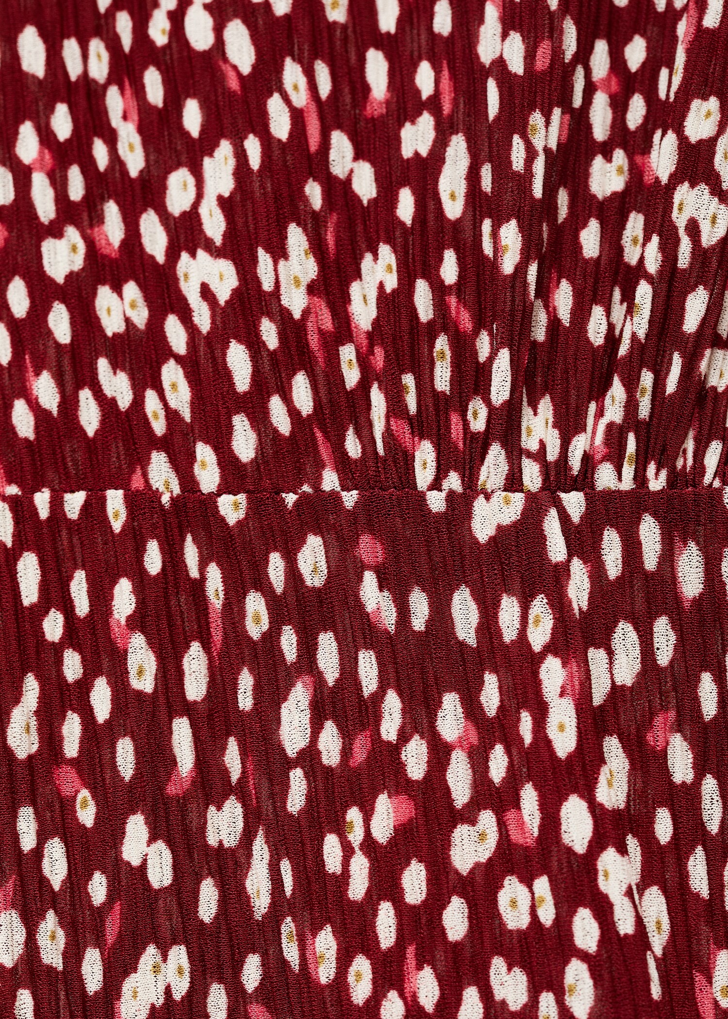 Long floral dress with opening - Details of the article 0
