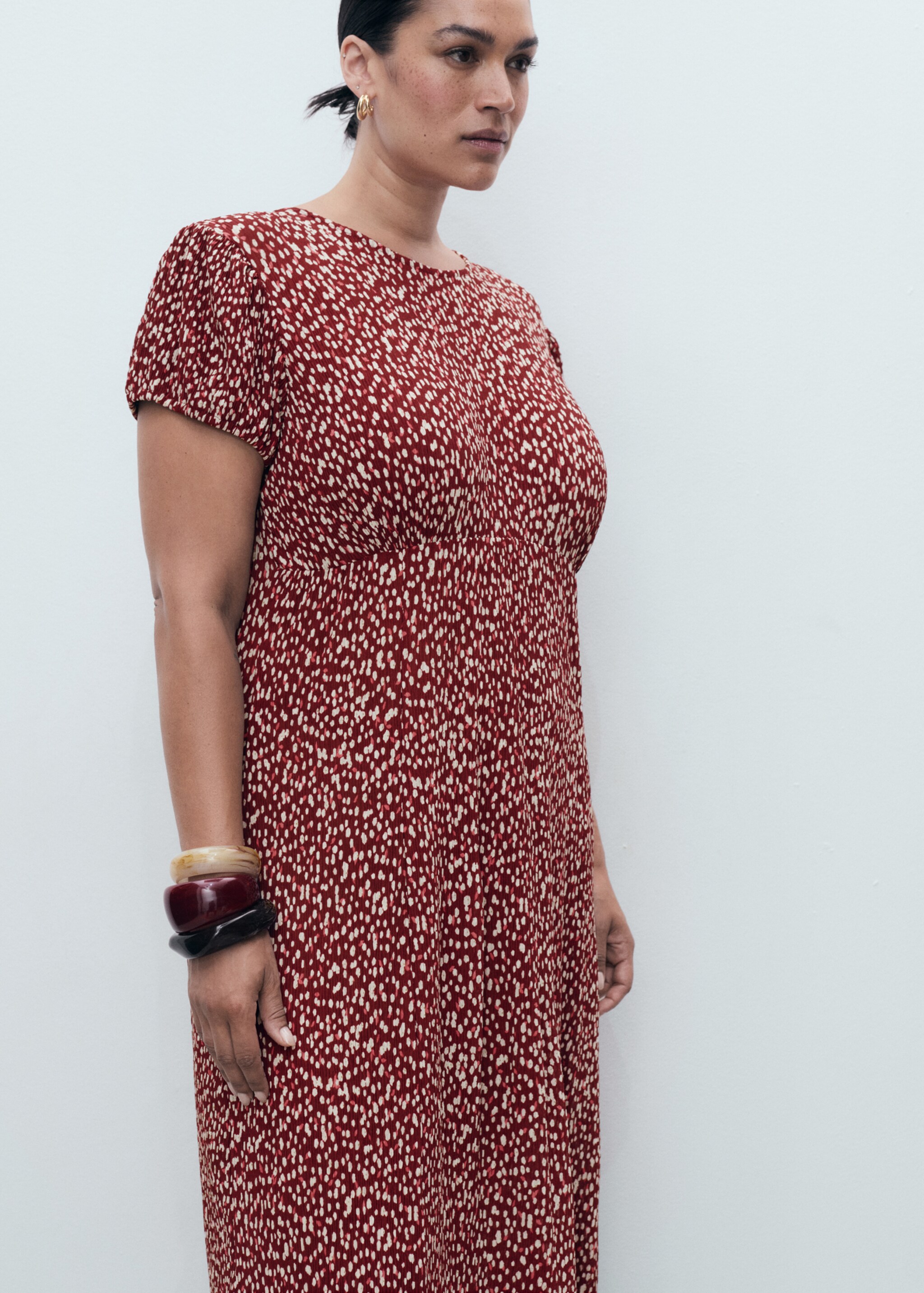 Floral-print pleated dress - Details of the article 5
