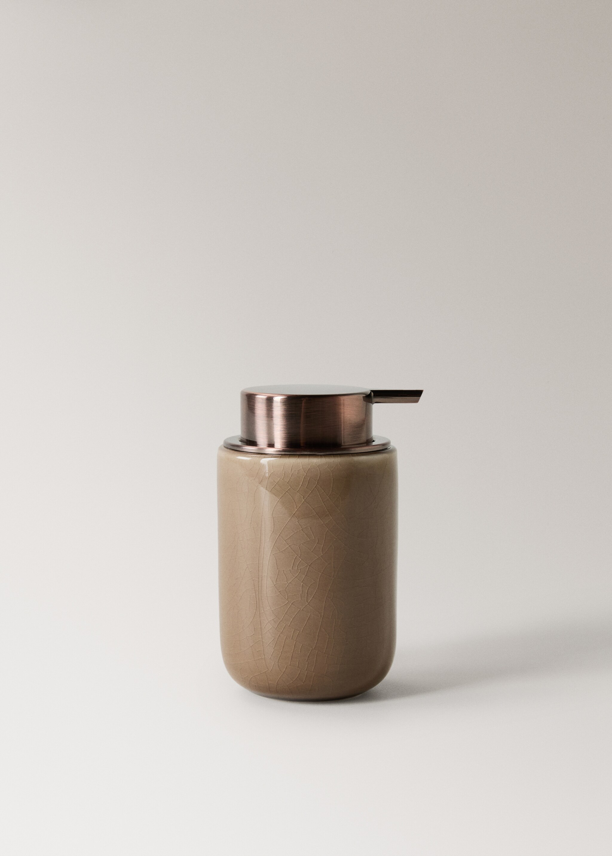 Coloured stoneware soap dispenser - Article without model