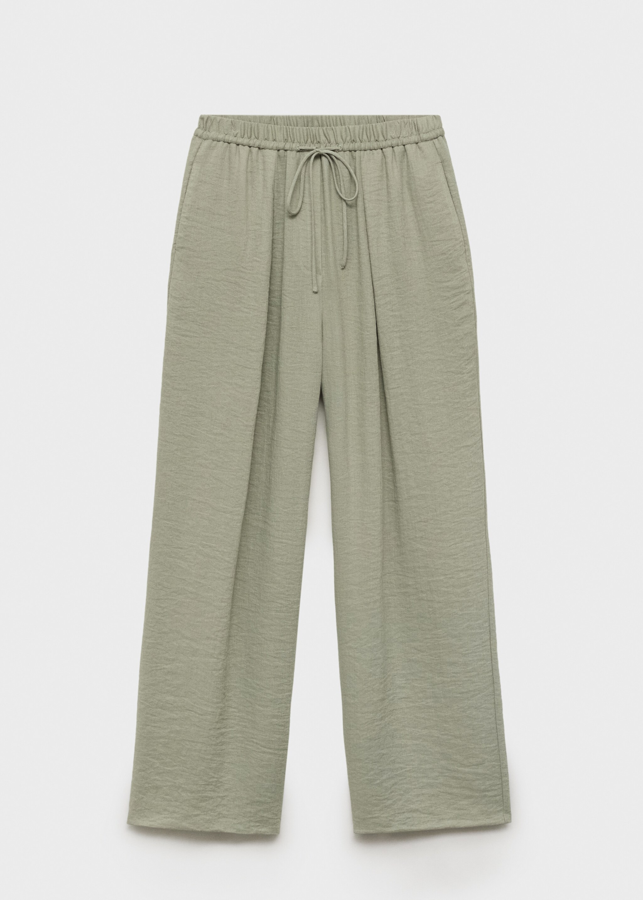 Pantalon droit texturé - Article sans modèle, Vert d´eau. Ref: 17073802-00.