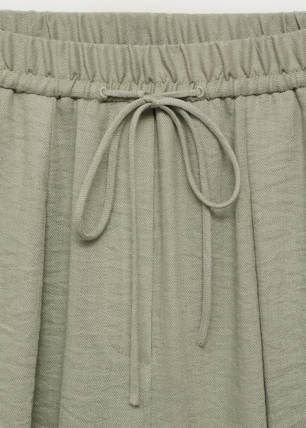 Straight textured trousers