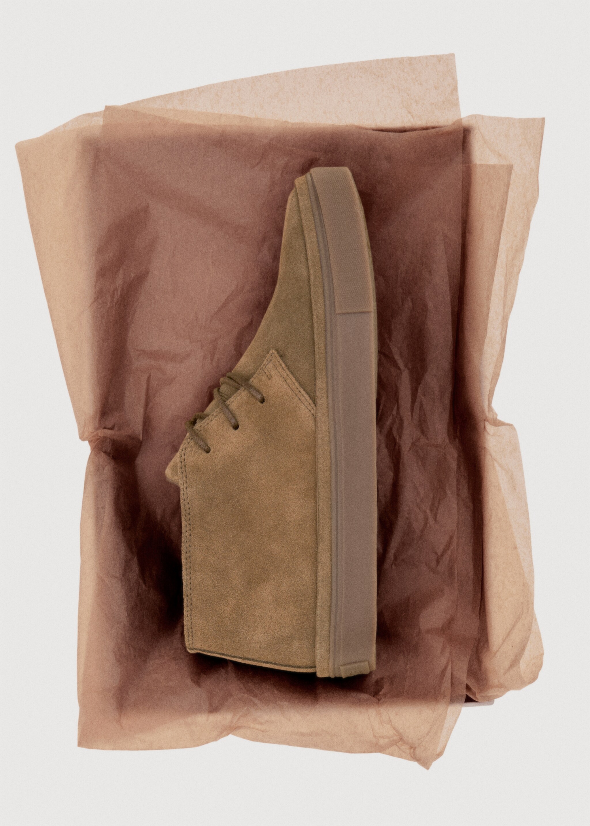 Split leather shoes - Details of the article 7, Sand. Ref: 17073813-00.