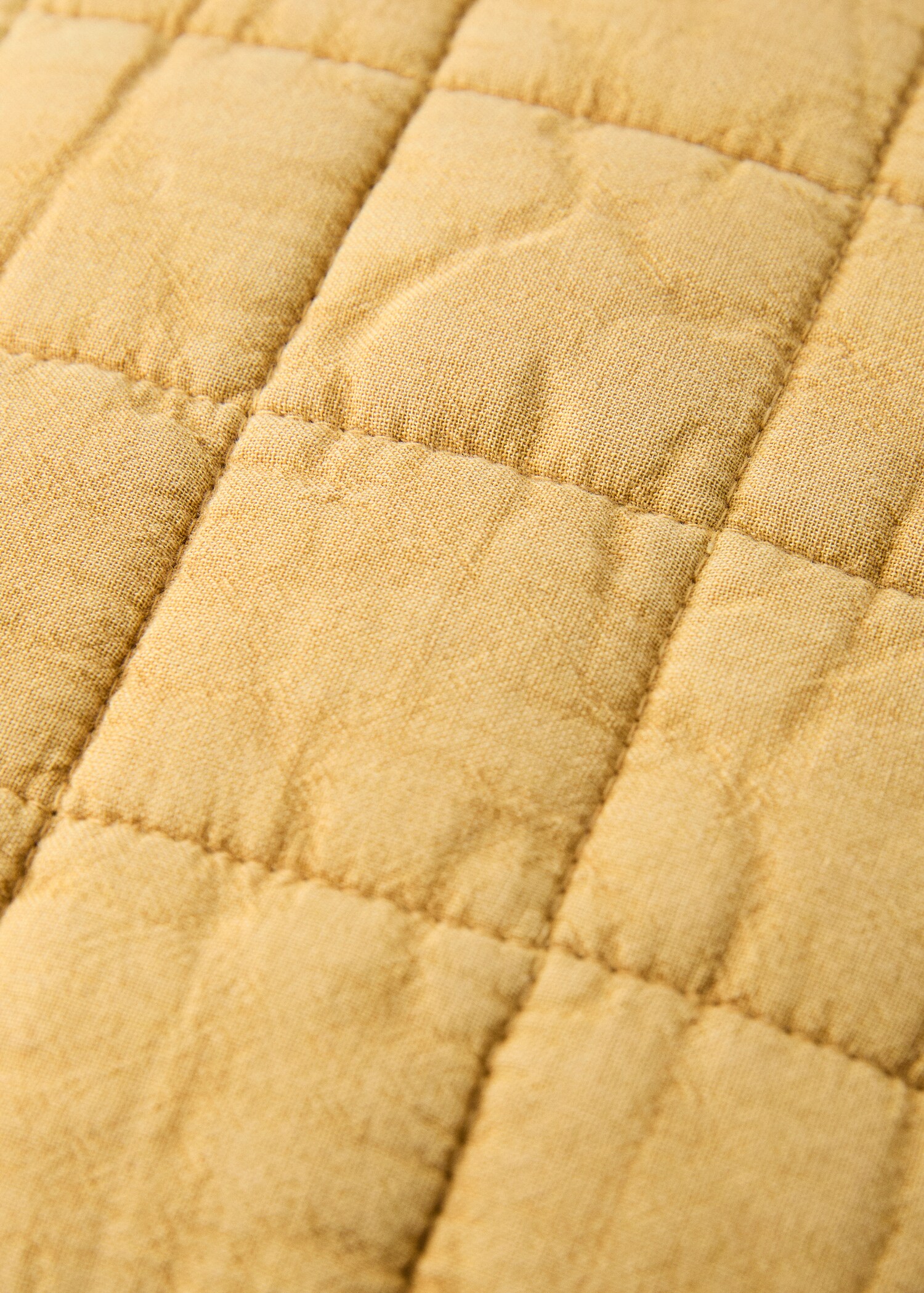 Washed cotton plaid children's bed cushion cover 40x40 cm - Details of the article 3
