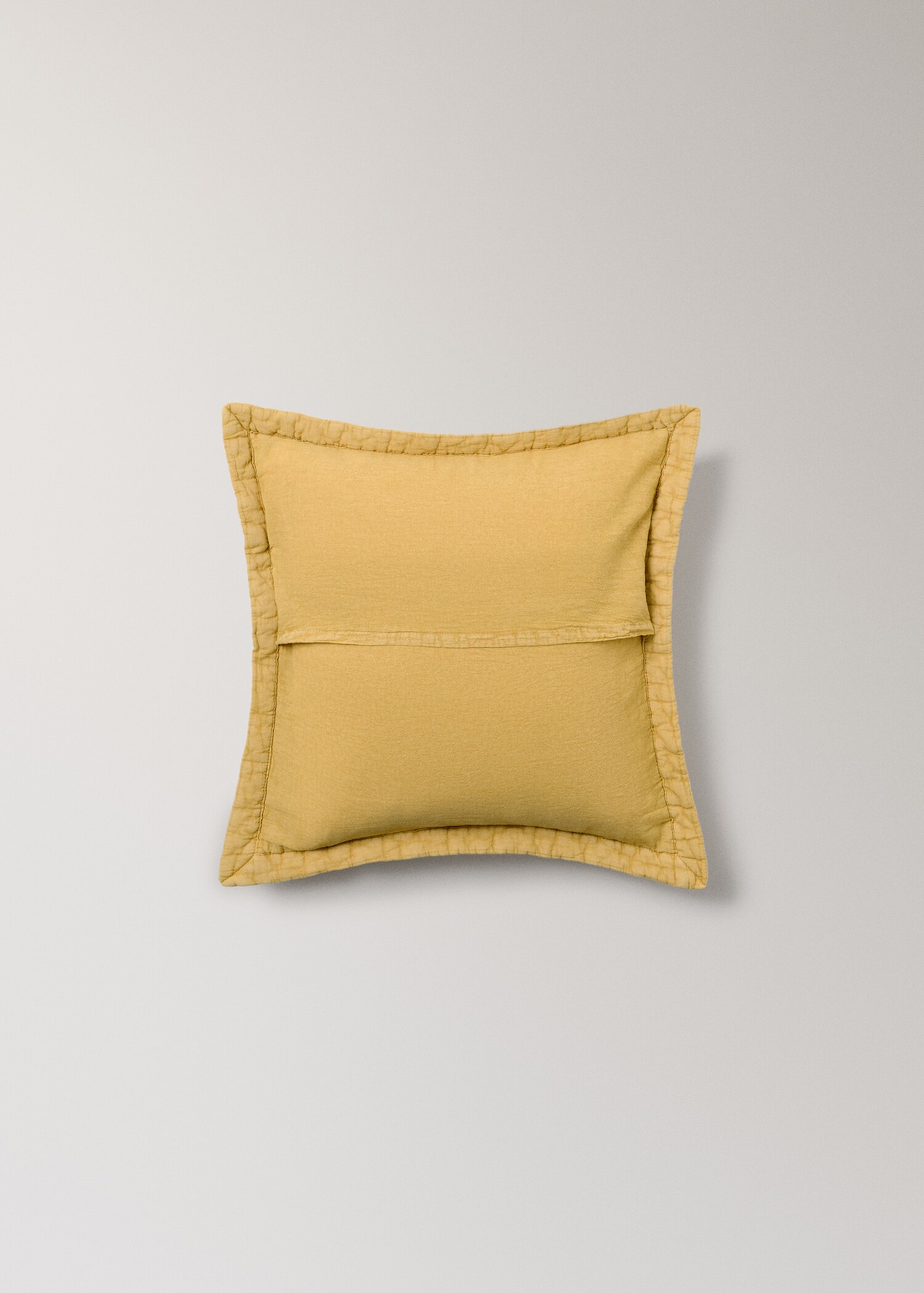 Washed cotton plaid children's bed cushion cover 40x40 cm - Details of the article 5