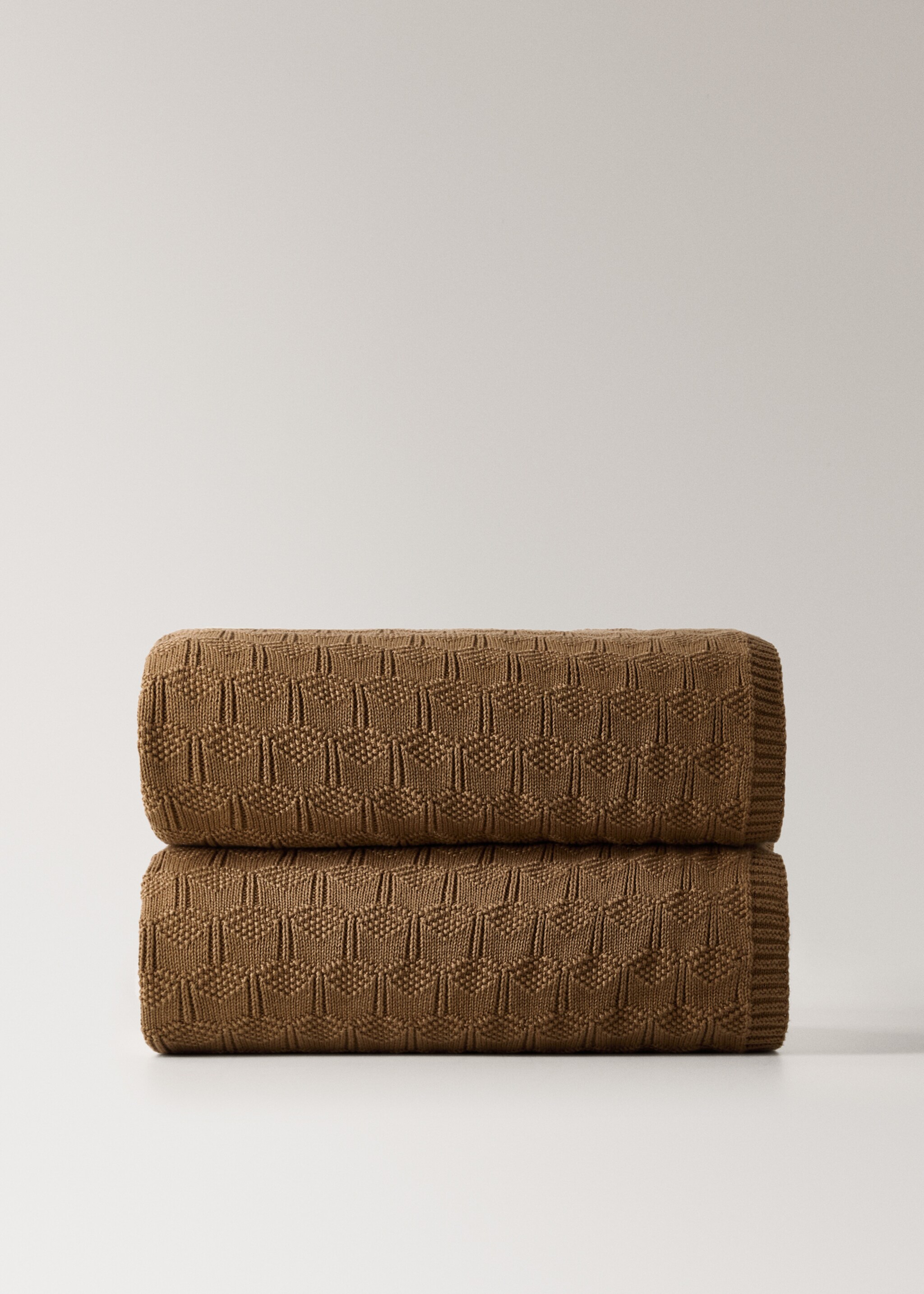 Blanket/plaid luka - Article without model, Medium Brown. Ref: 17073827-00.