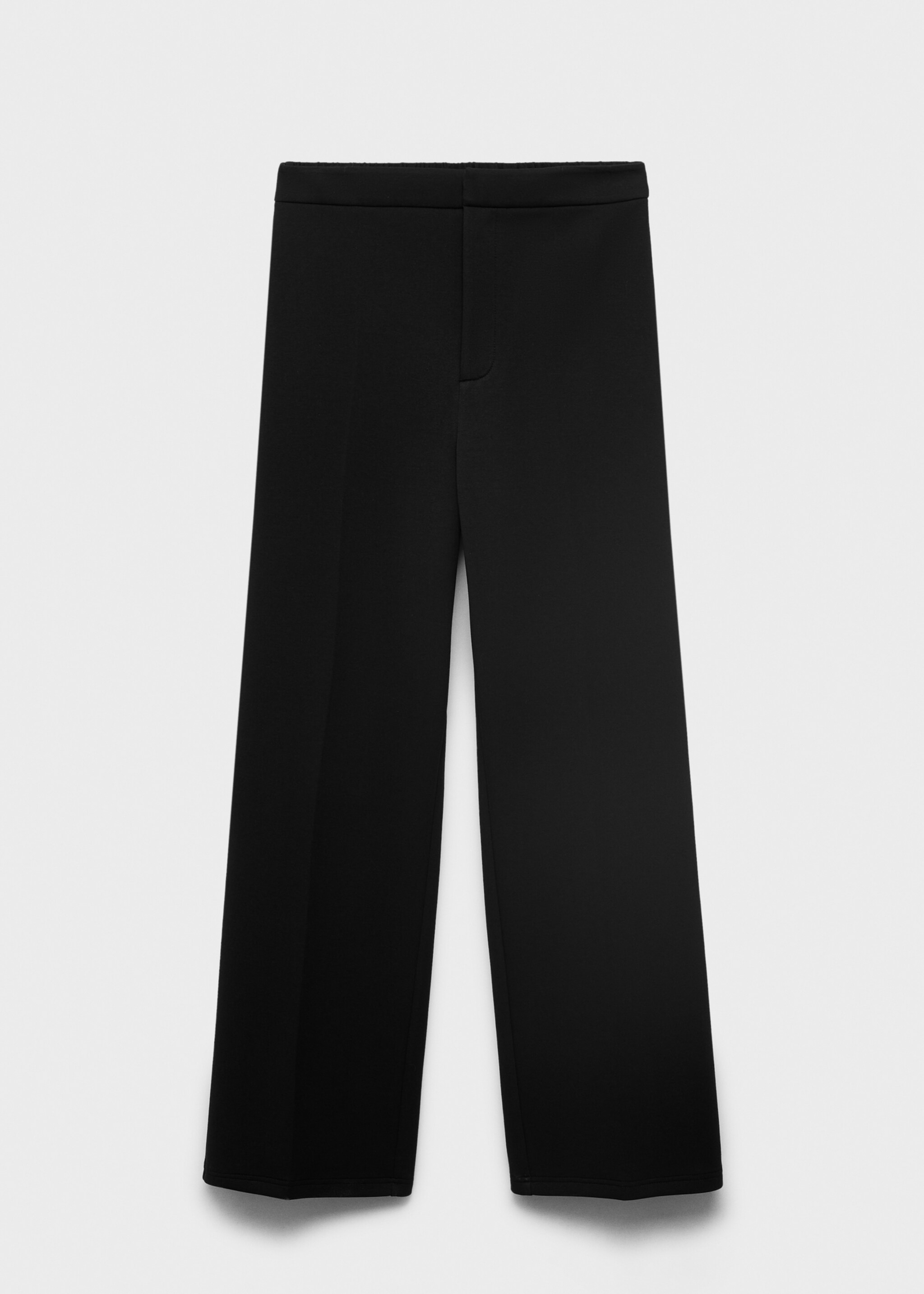 Pantalón recto cintura elástica - Artículo sin modelo, Negro. Ref: 17074073-00.