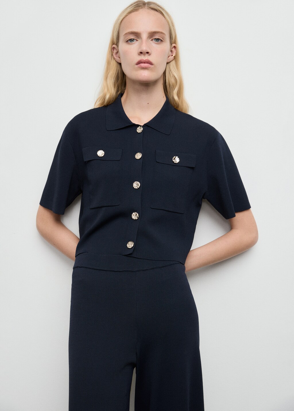 Crop knit trousers - image 4