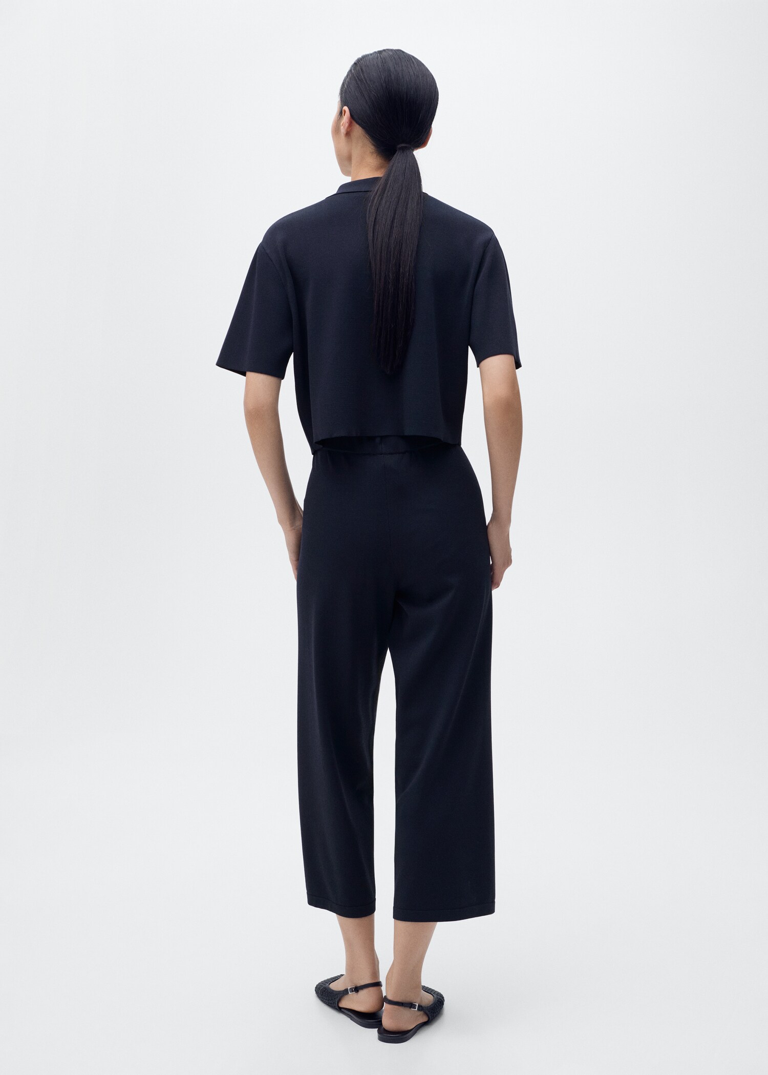 Pantalón crop punto - Reverso del artículo
