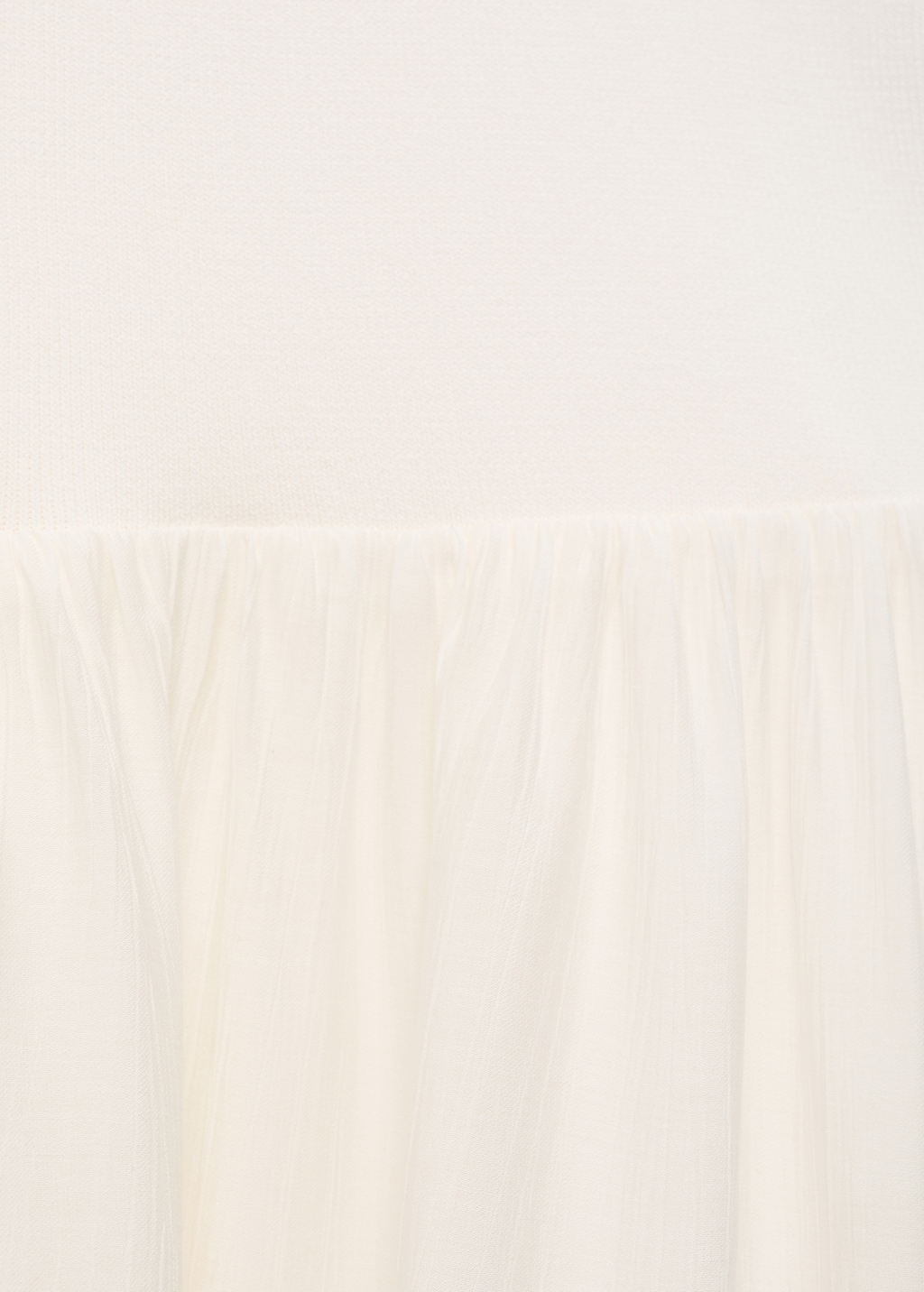 Mango Asymmetrical combined knitted dress