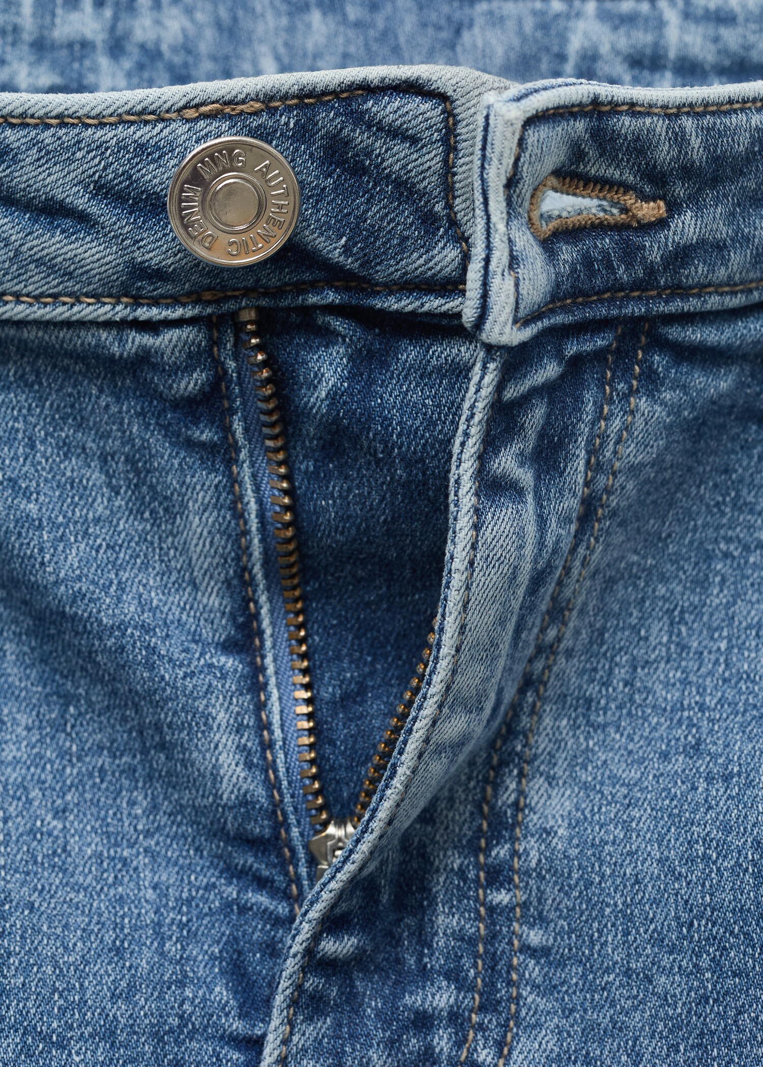 Long denim skirt with seams - Details of the article 8