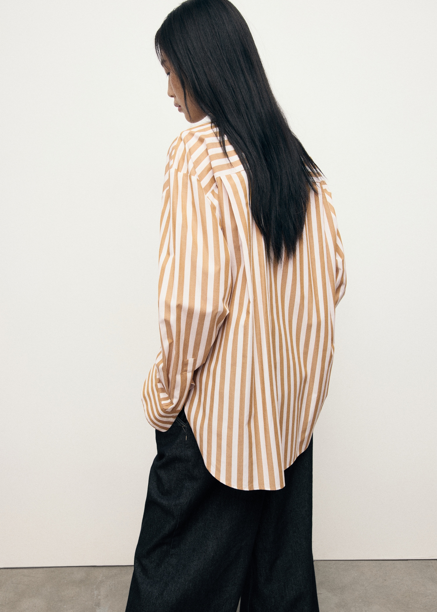 Camisa rayas oversize - Reverso del artículo