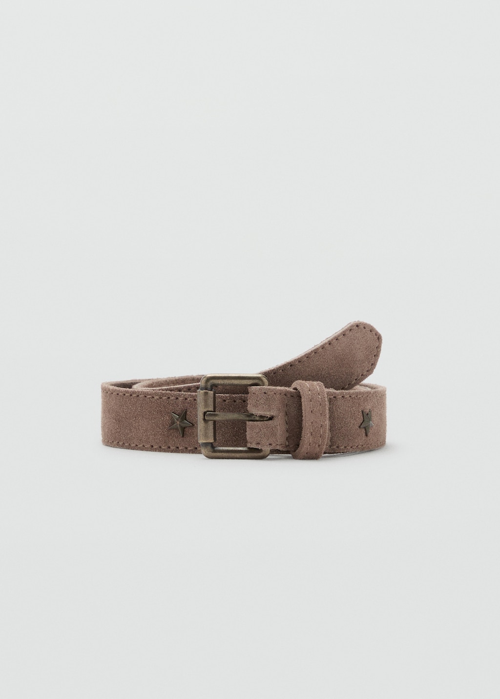 Stars leather belt