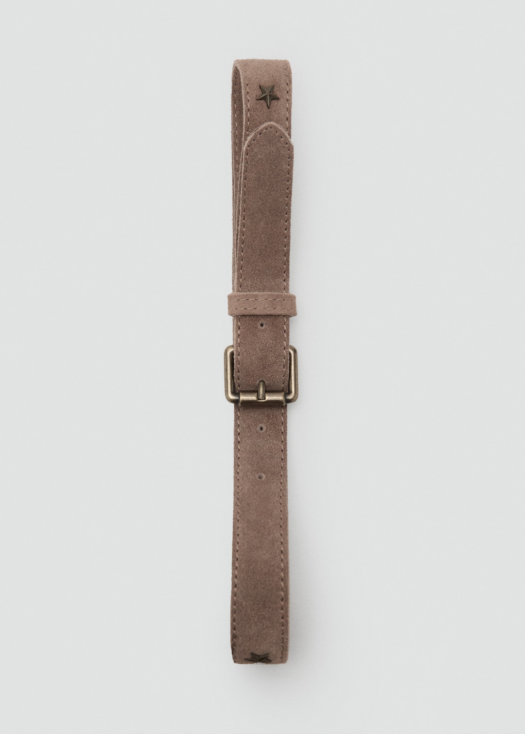 Stars leather belt