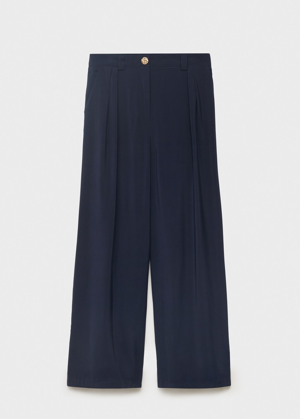 Straight-fit pleated pants - image 5