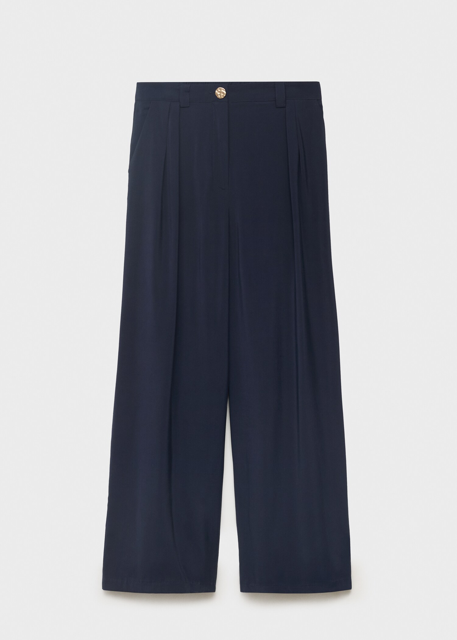 Straight-fit pleated pants - Article without model